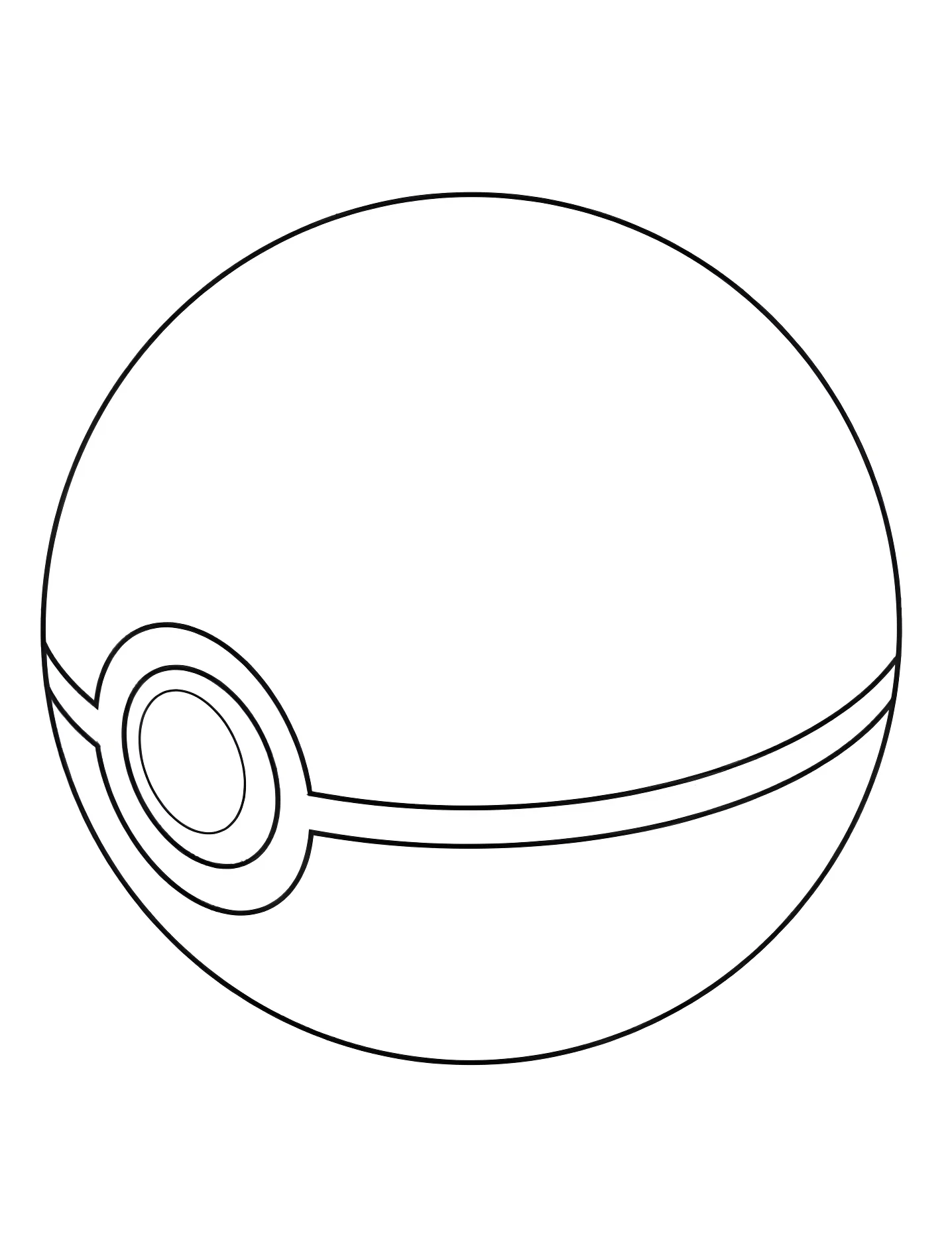 Покебол №9538. Раскраски для девочек по категориям. Покемон (Pokemon).
