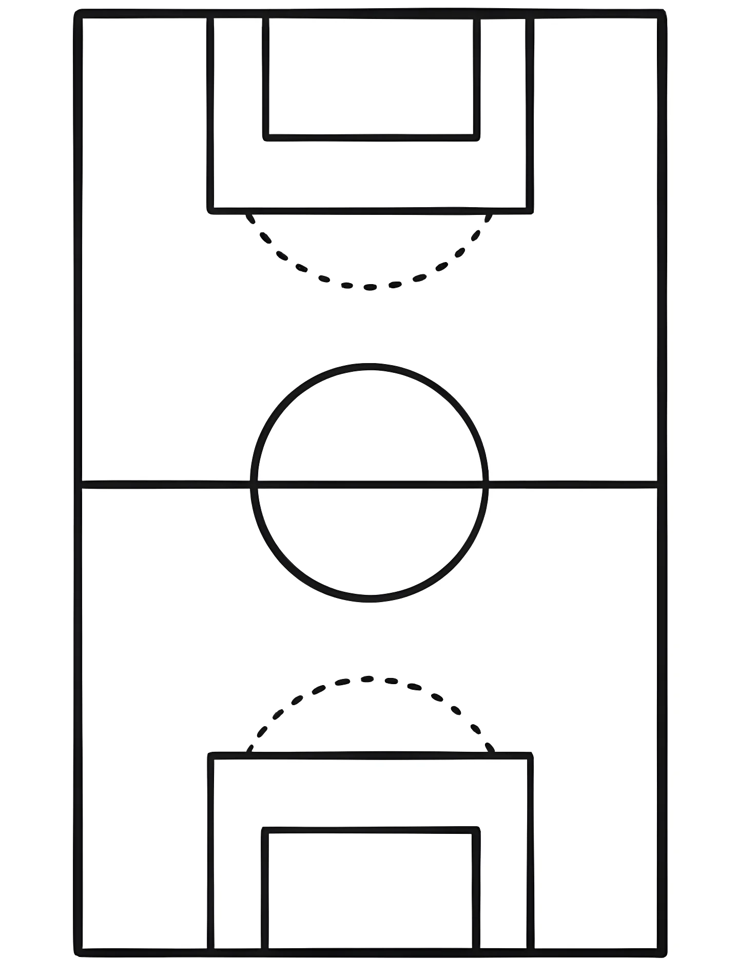 Футбольное поле №10013. Раскраски для девочек по категориям. Футбол (Soccer).