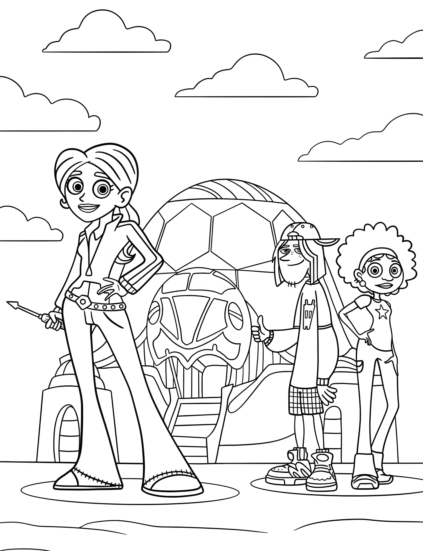 Приключения Wild Kratts №10748. Раскраски для девочек по категориям. Дикие Кратты (Wild Kratts).