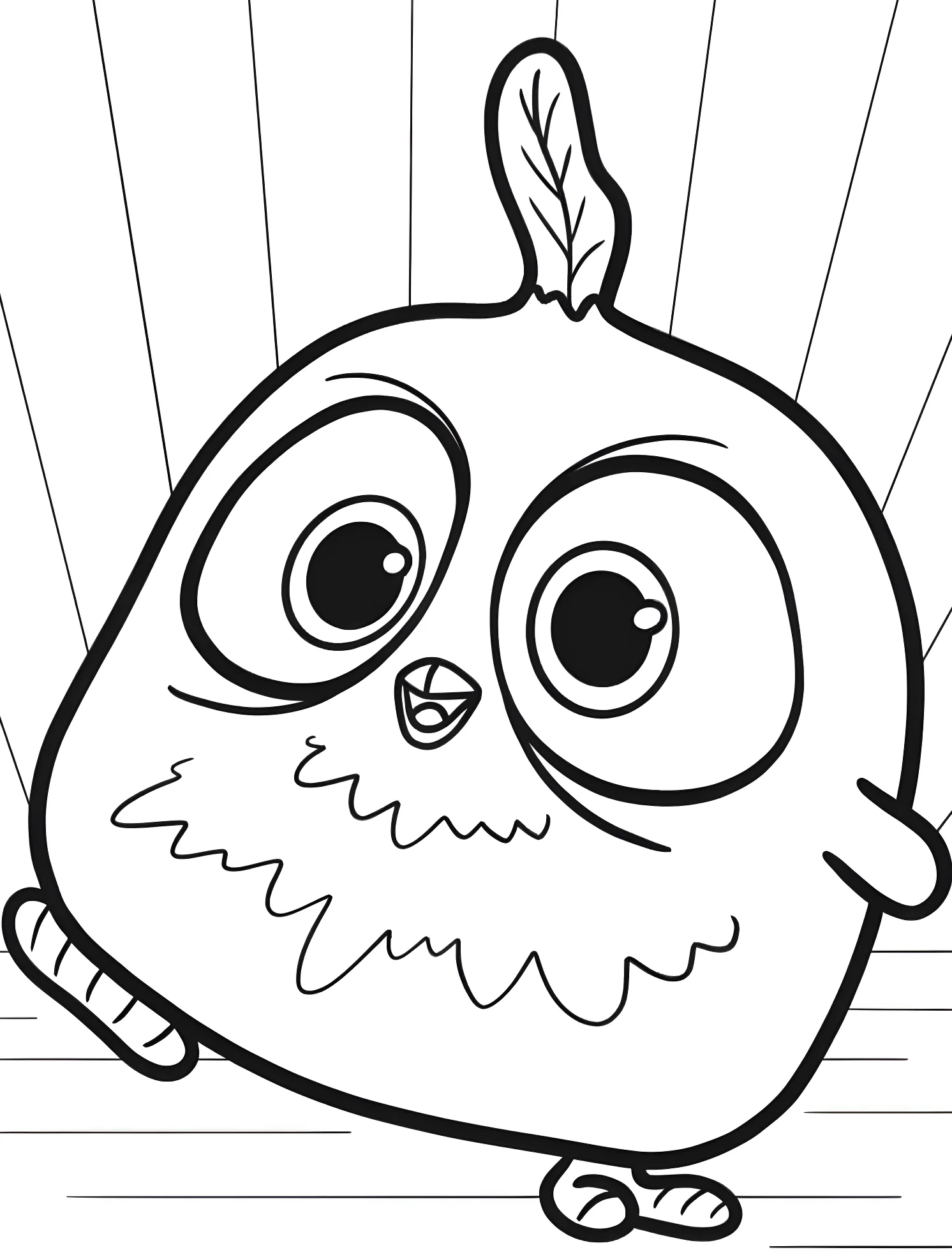 Веселый Angry Birds Блю №4791. Раскраски для мальчиков по категориям. Angry Birds.