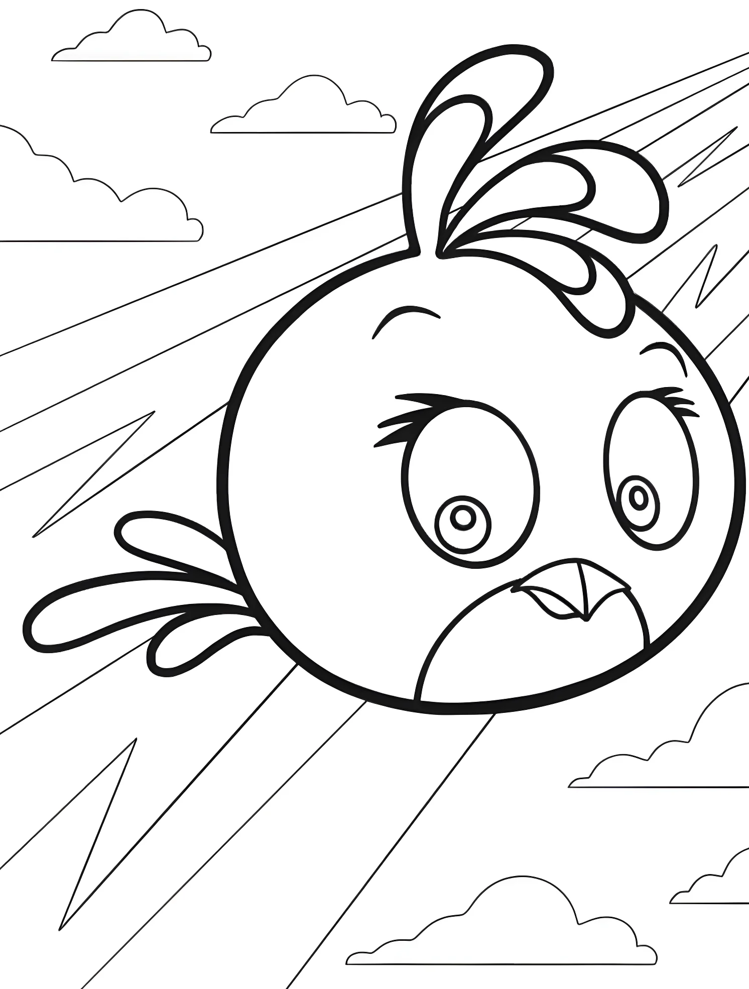 Веселая птичка Стелла №4793. Раскраски для мальчиков по категориям. Angry Birds.