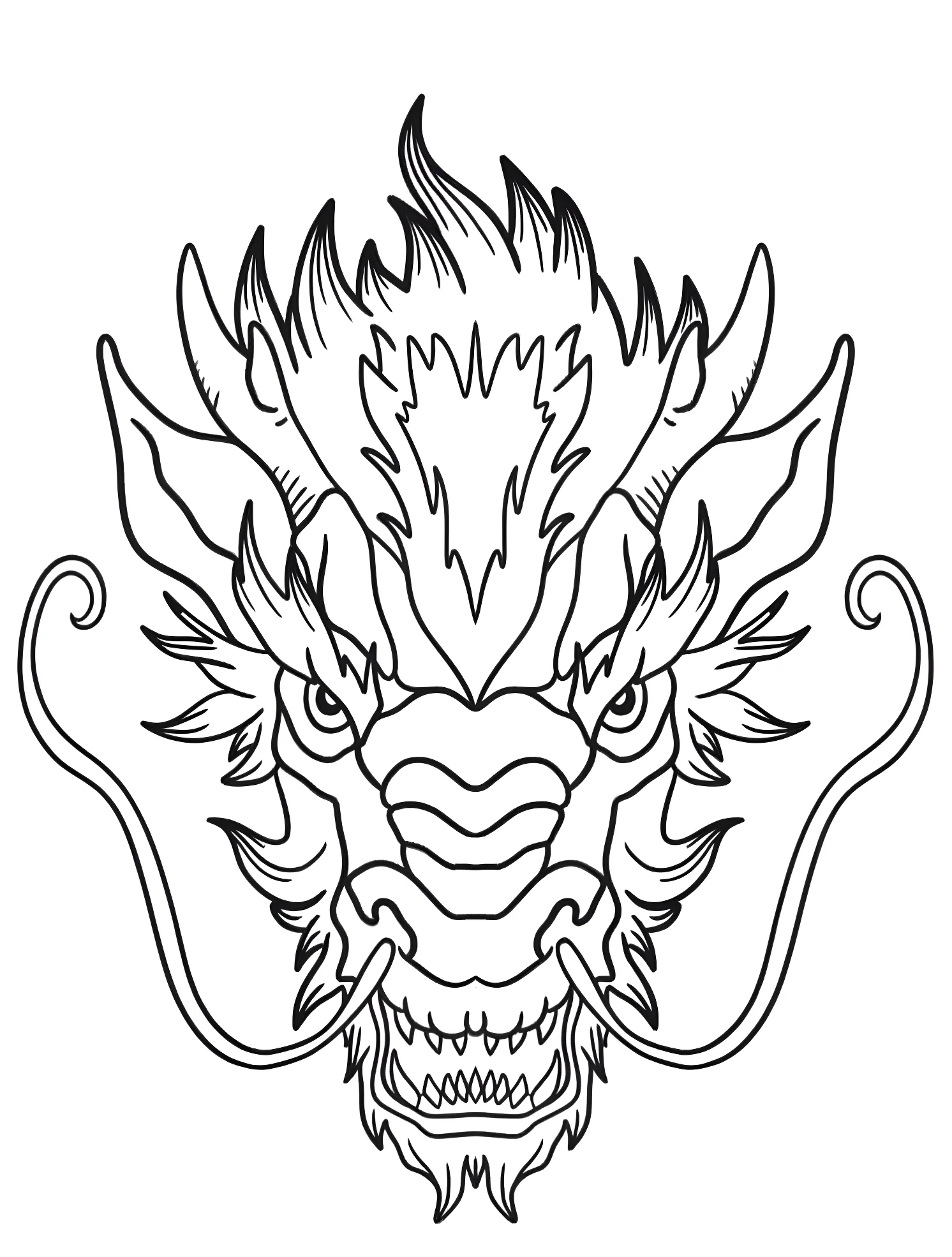Милый дракон №5674. Раскраски для мальчиков по категориям. Дракон (Dragon).