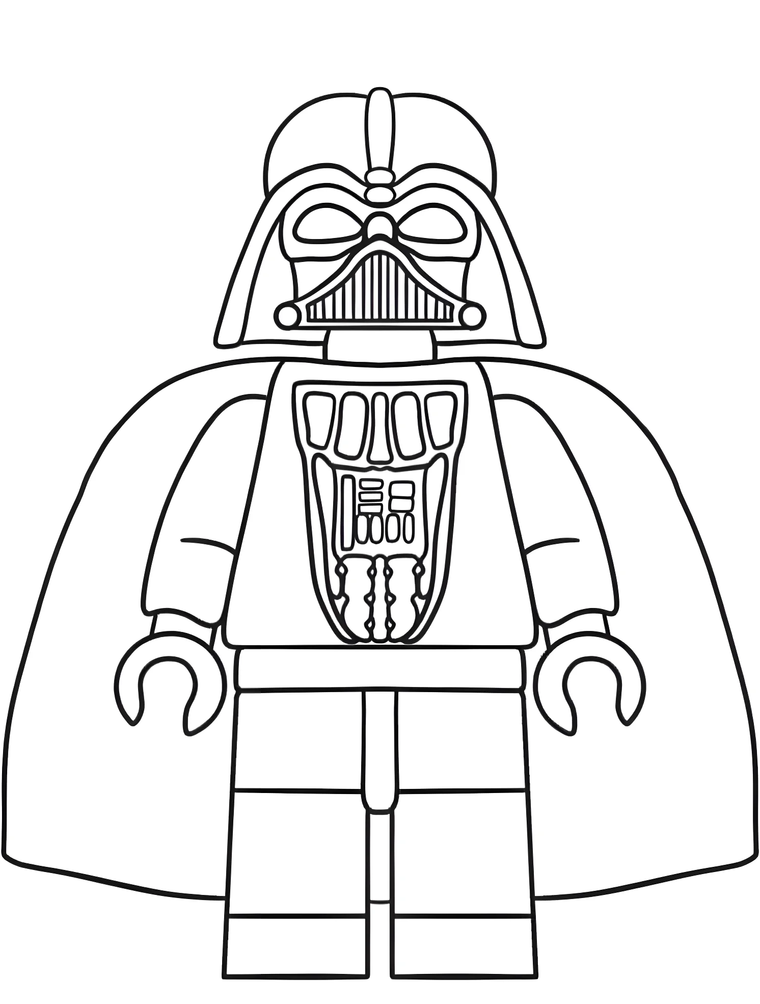 Дарф Вадер из Лего №6665. Раскраски для мальчиков по категориям. Лего (LEGO).
