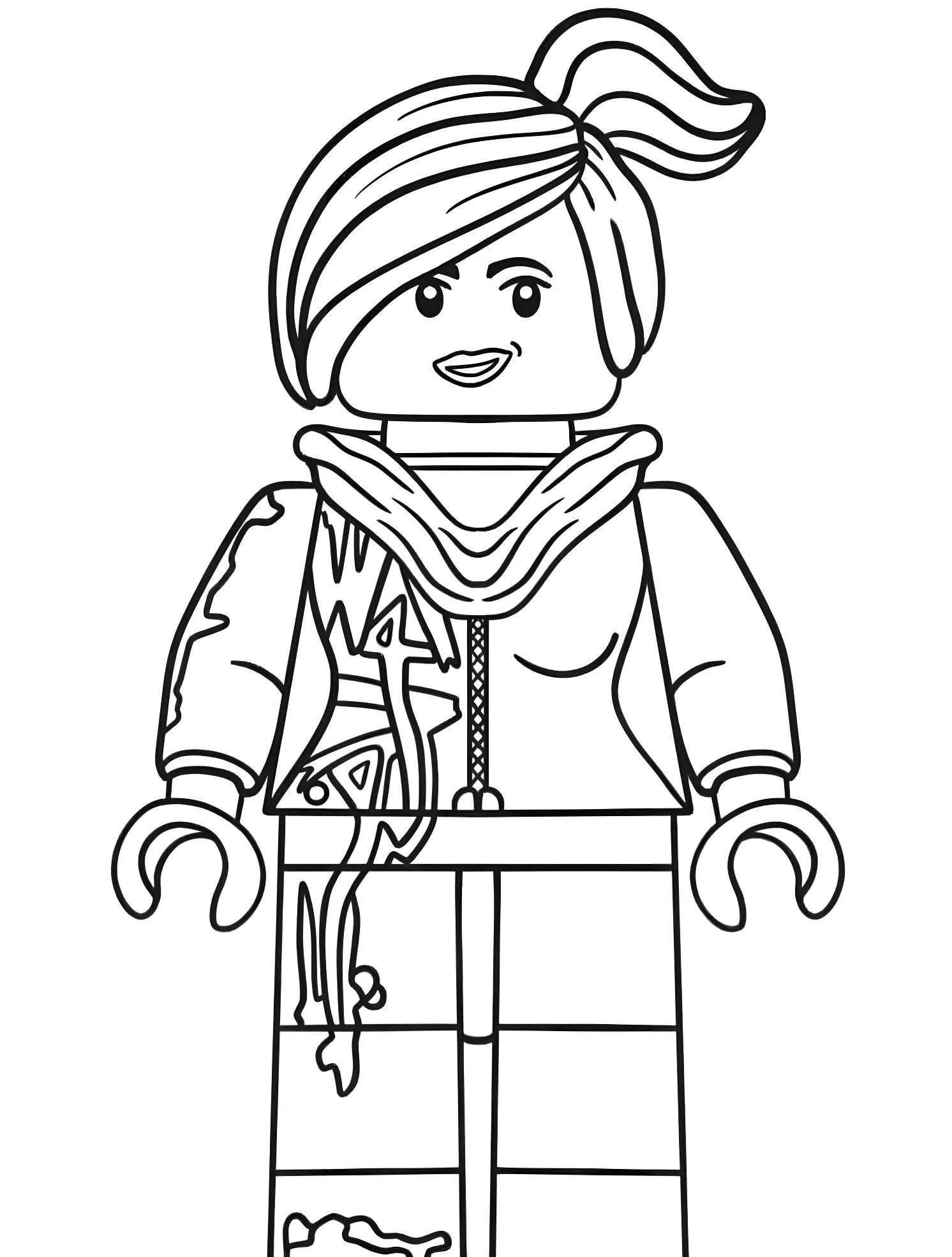Люси Вайлдстайл №6666. Раскраски для мальчиков по категориям. Лего (LEGO).