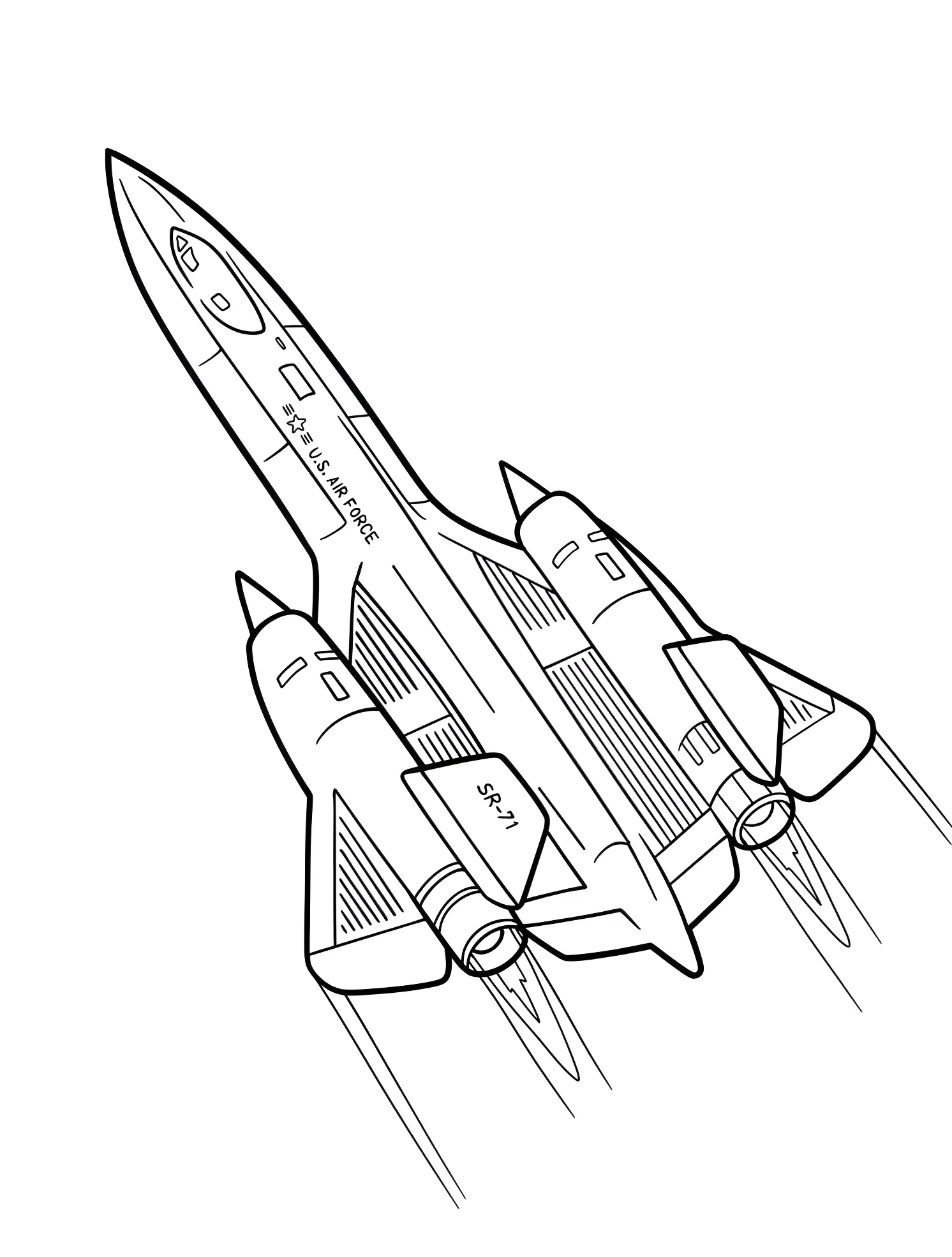 Самолет F-15 №6427. Раскраски для мальчиков по категориям. Самолёт (Jet).