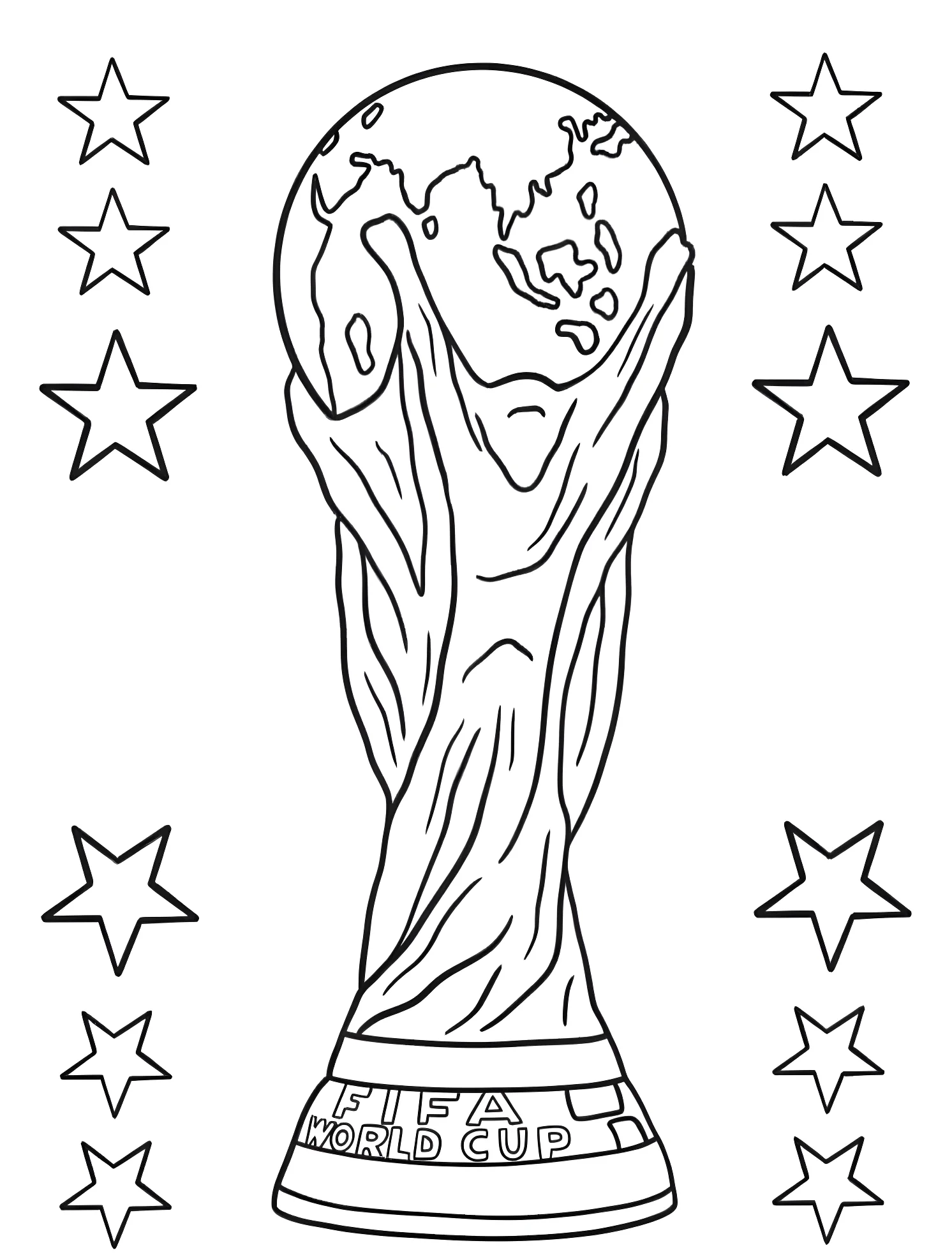 Кубок мира ФИФА №7436. Раскраски для мальчиков по категориям. Футбол (Soccer).
