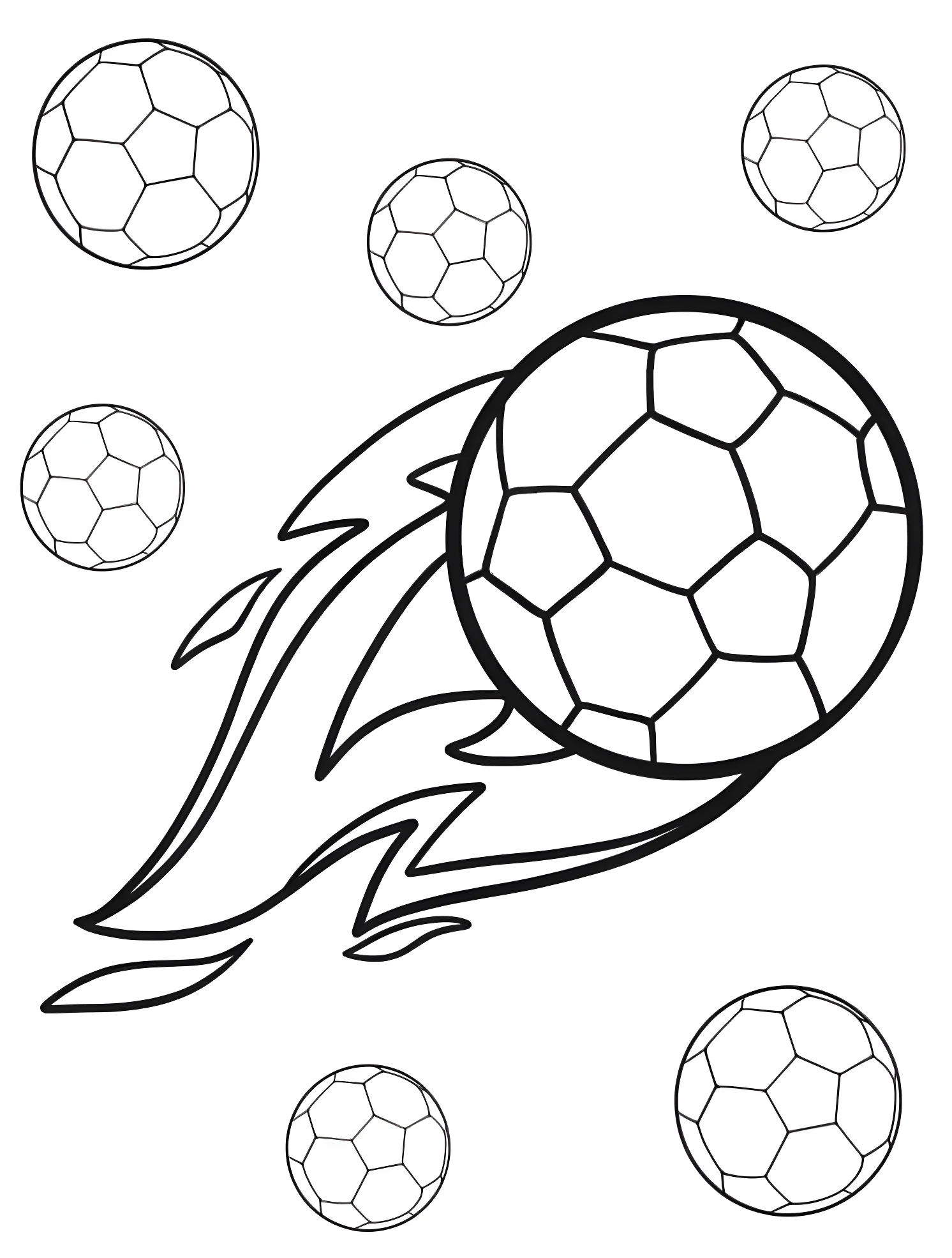 Веселый футбол №7437. Раскраски для мальчиков по категориям. Футбол (Soccer).