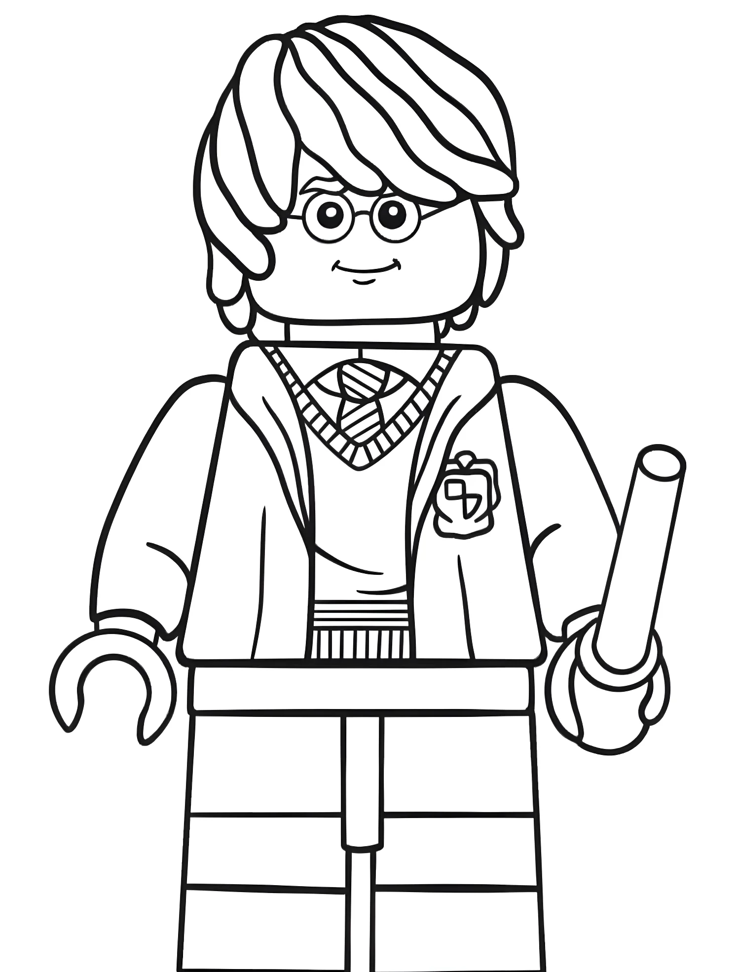 Гарри Поттер из Lego №6668. Раскраски для мальчиков по категориям. Лего (LEGO).