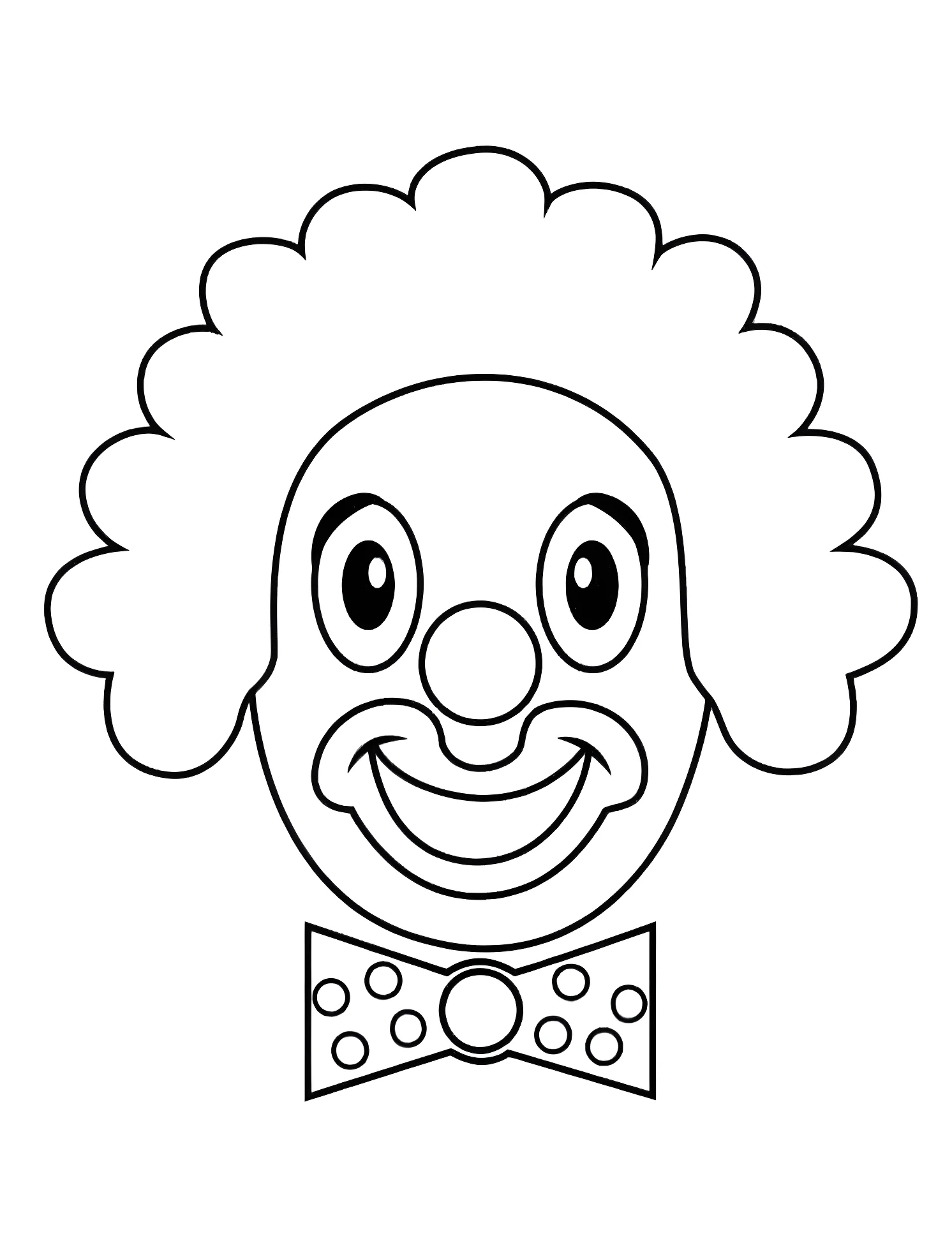 Милый клоун №5390. Раскраски для мальчиков по категориям. Клоун (Clown).