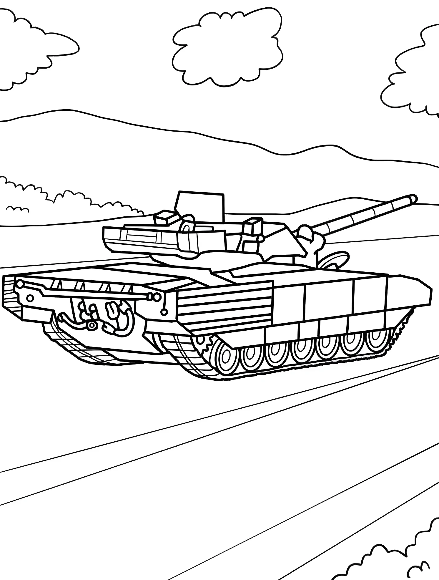 Танк Т-14 Армата №7567. Раскраски для мальчиков по категориям. Танк (Tank).
