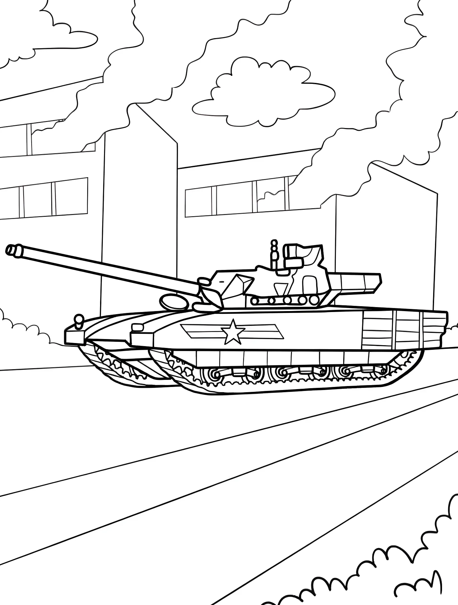 Танк Армата №7569. Раскраски для мальчиков по категориям. Танк (Tank).