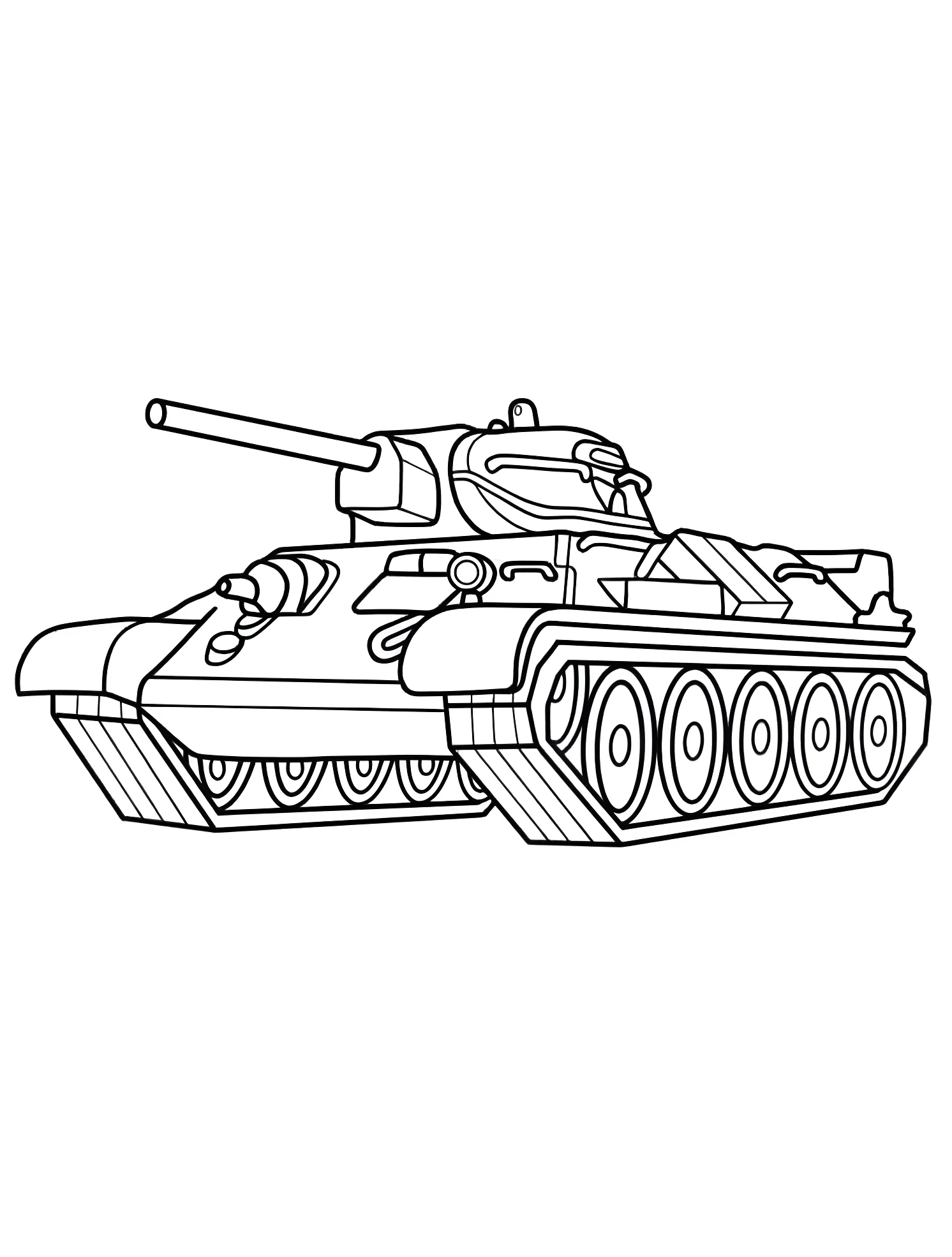 Танк схема для раскрашивания №7571. Раскраски для мальчиков по категориям. Танк (Tank).
