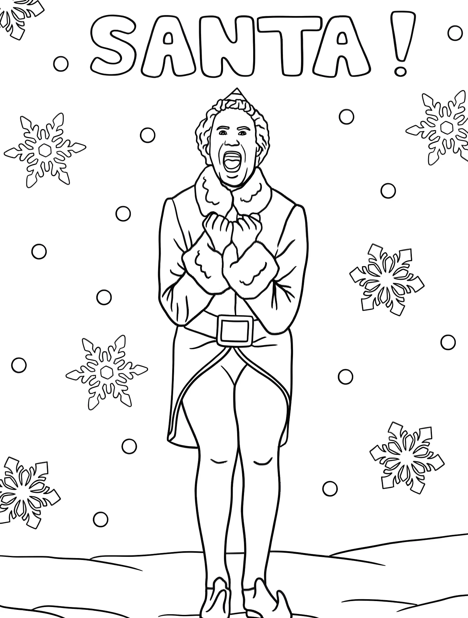 Весёлый Санта №5341. Раскраски для мальчиков по категориям. Рождество (Christmas).