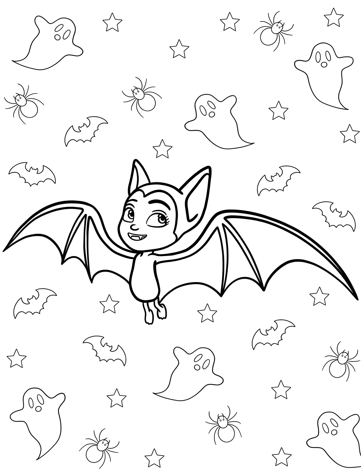 Милая летучая мышь для детей №17730. Хэллоуин (Halloween). Вампирина (Vampirina).
