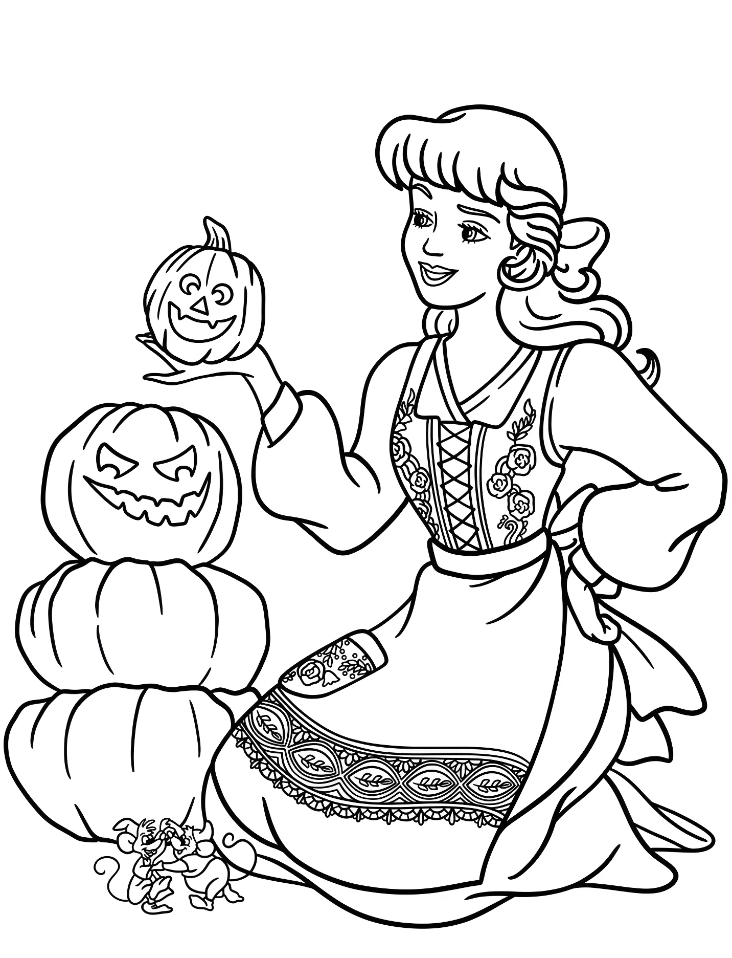 Золушка и тыквы на Хэллоуин для детей №16692. Хэллоуин (Halloween). Хэллоуин Дисней.