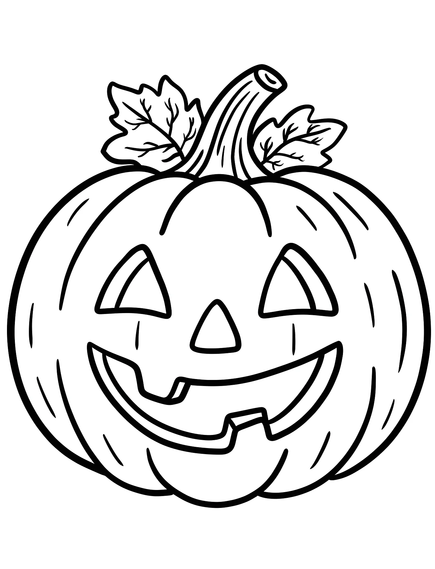 Забавная тыква с широкой улыбкой для детей №17425. Хэллоуин (Halloween). Тыквы.