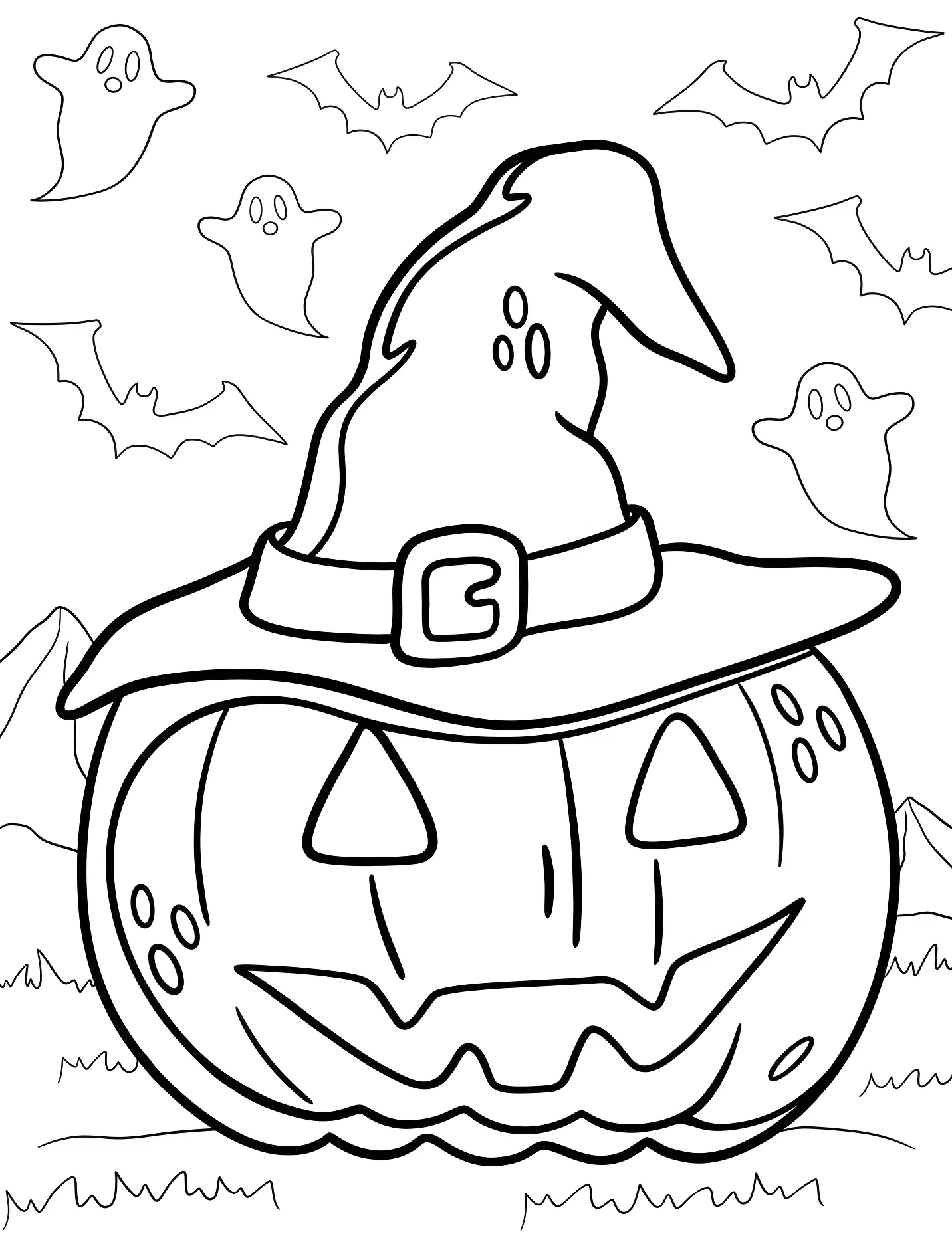 Забавная тыква на Хэллоуин для детей №17112. Хэллоуин (Halloween). Светильники Джека.