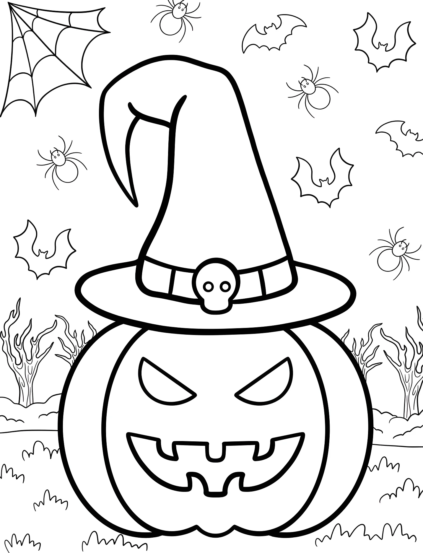Тыква с колпаком волшебника для детей №17134. Хэллоуин (Halloween). Светильники Джека.