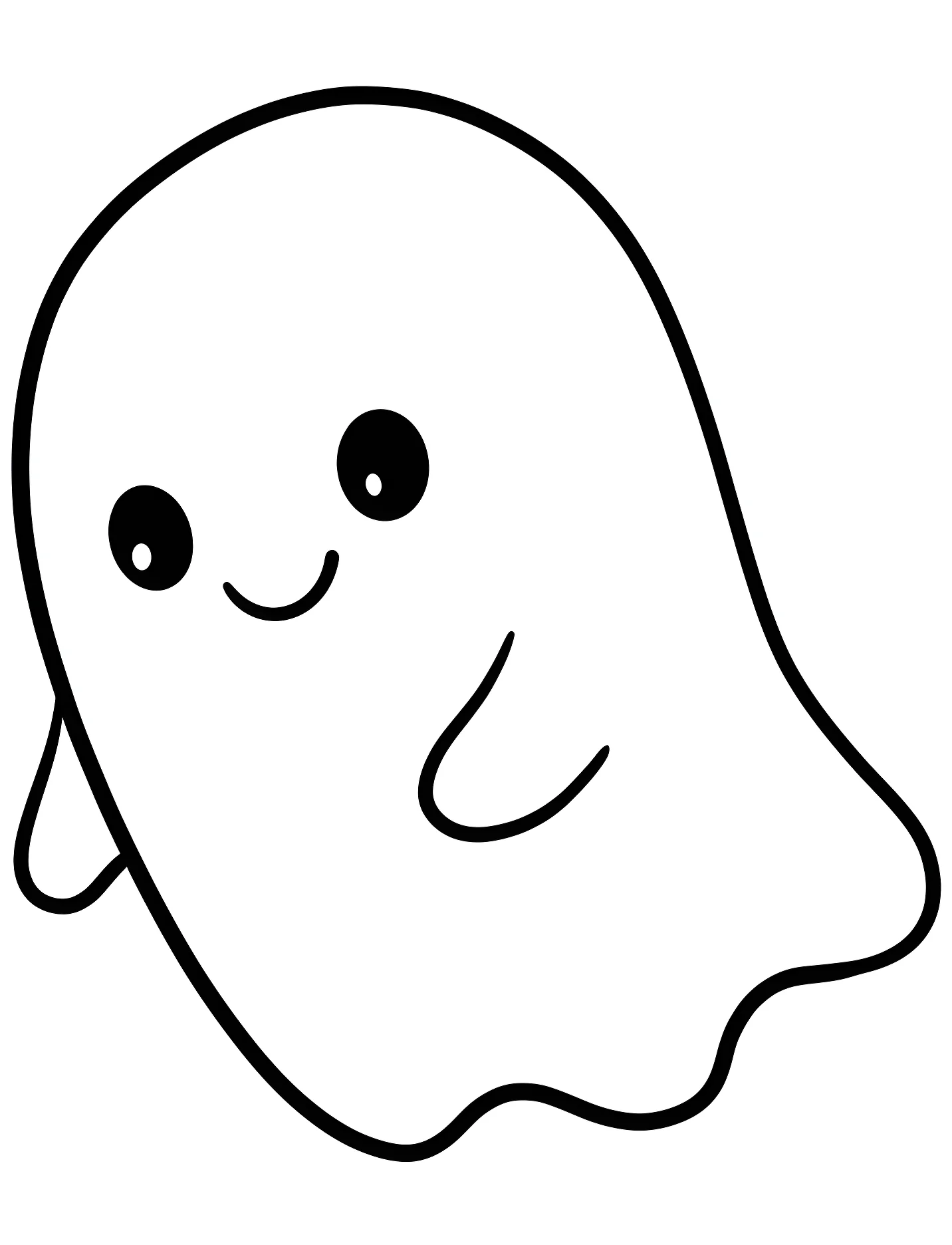 Милый призрак для детей №16799. Хэллоуин (Halloween). Привидения.