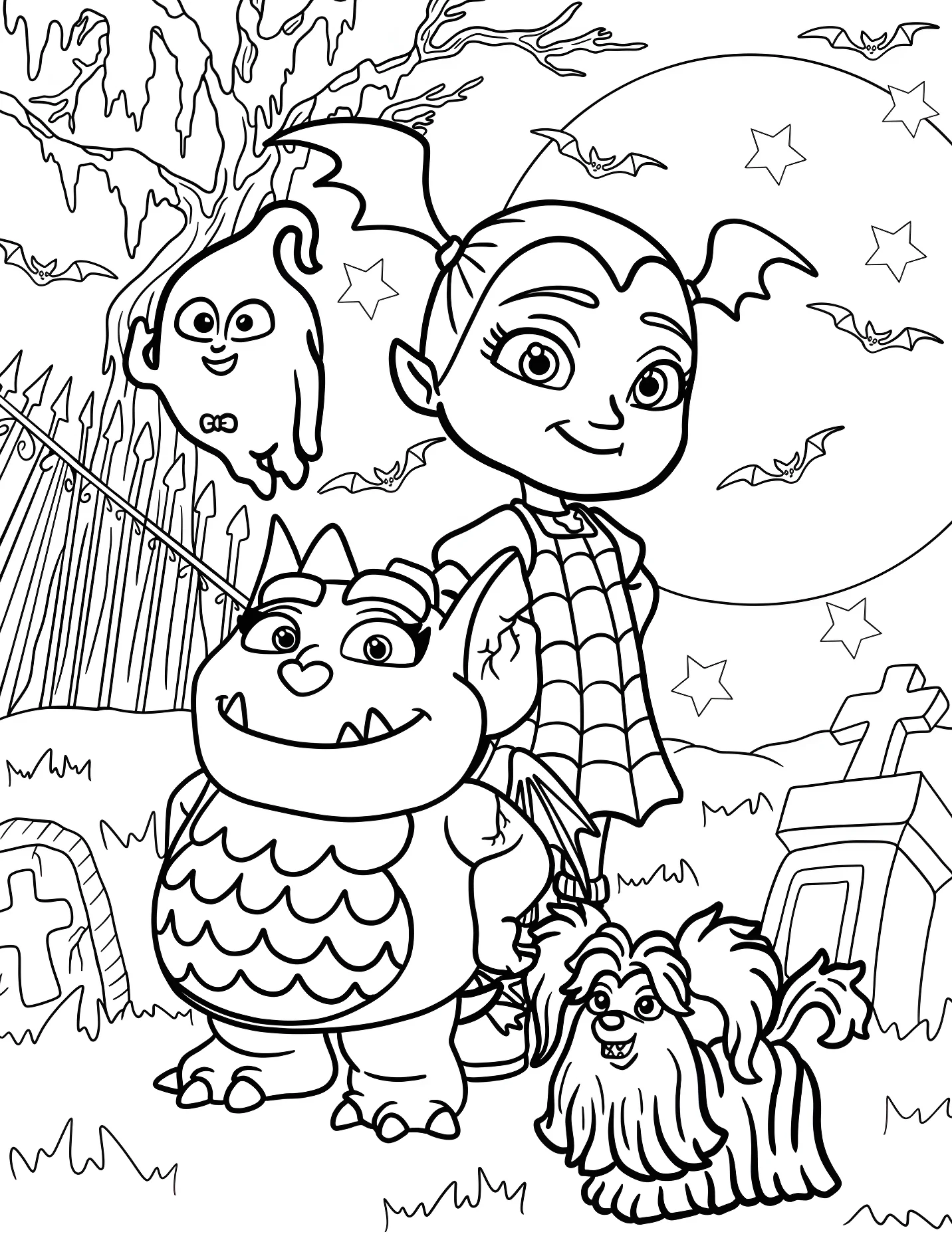 Вампирина и друзья для детей №17736. Хэллоуин (Halloween). Вампирина (Vampirina).