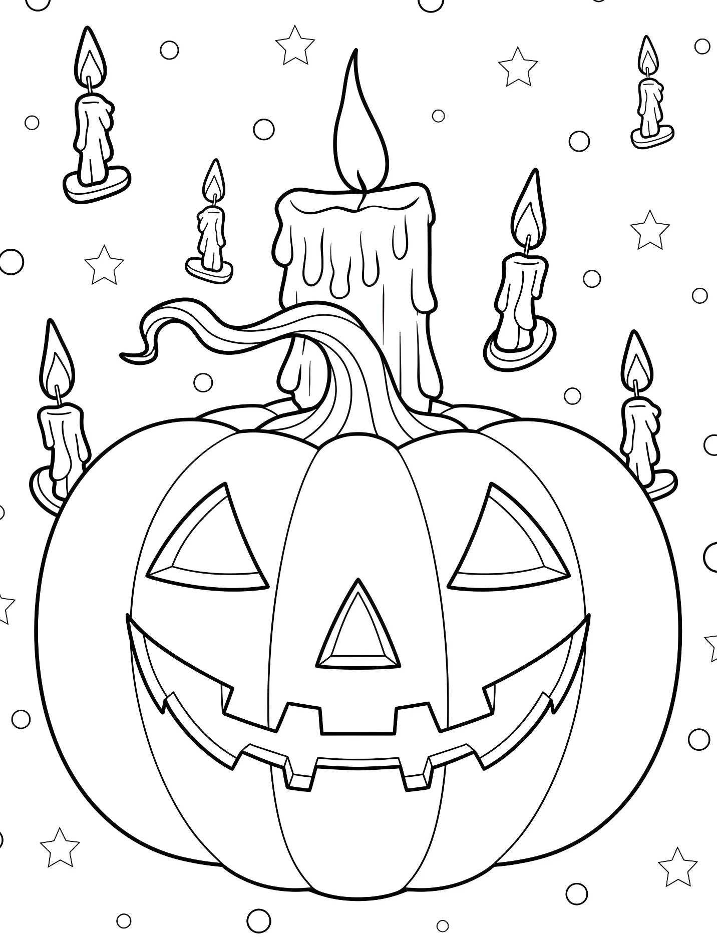 Тыква на Хэллоуин с горящими свечами №17450. Хэллоуин (Halloween). Тыквы.