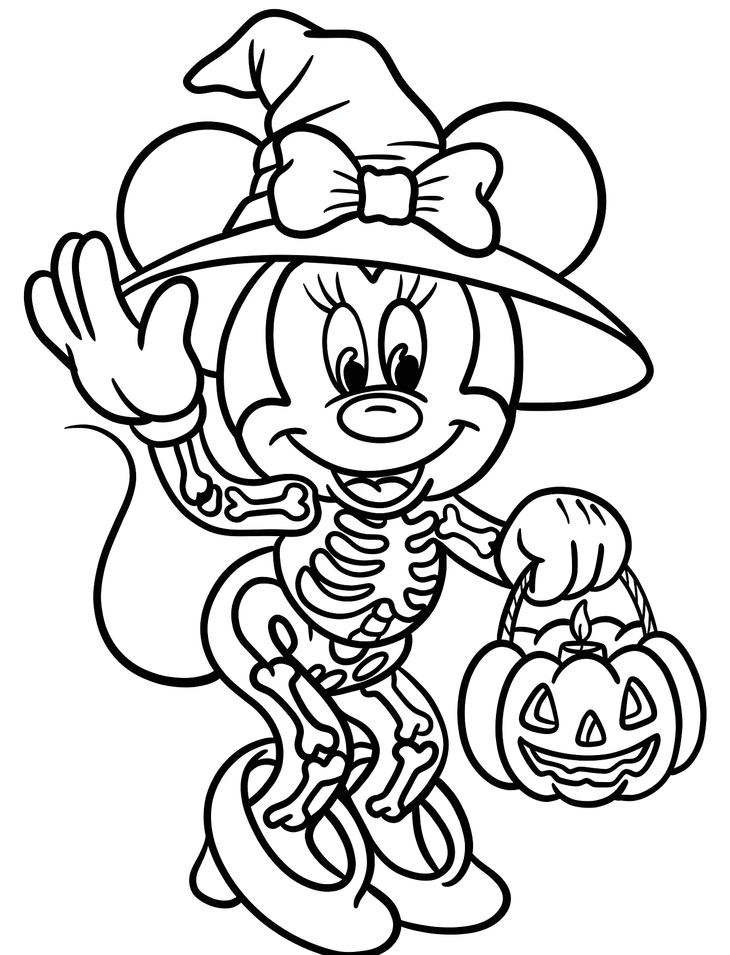 Микки Маус в костюме скелета для детей №16710. Хэллоуин (Halloween). Хэллоуин Дисней.
