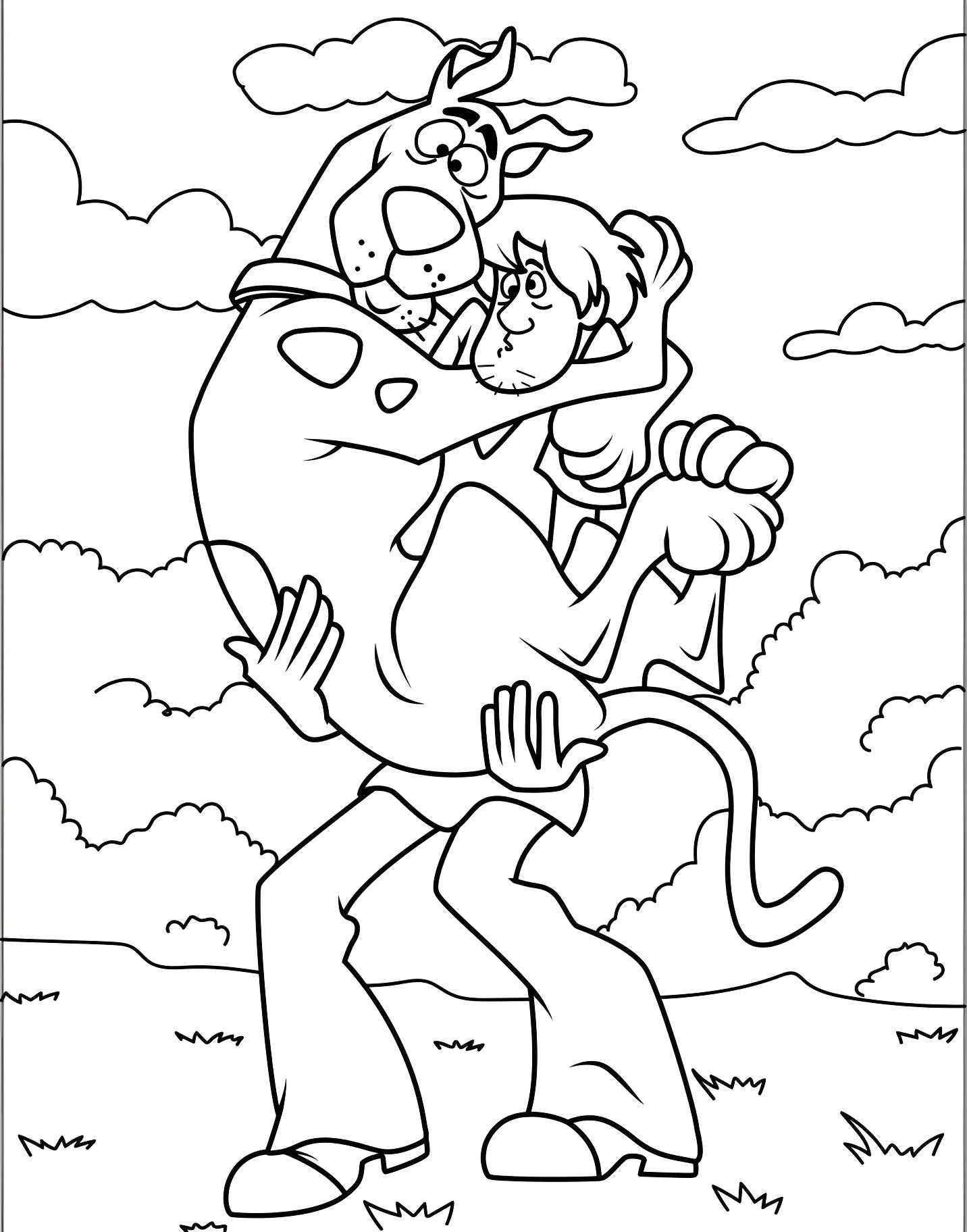 Скубу-Ду и Шегги для детей №17556. Хэллоуин (Halloween). Скуби-Ду (Scooby-Doo).