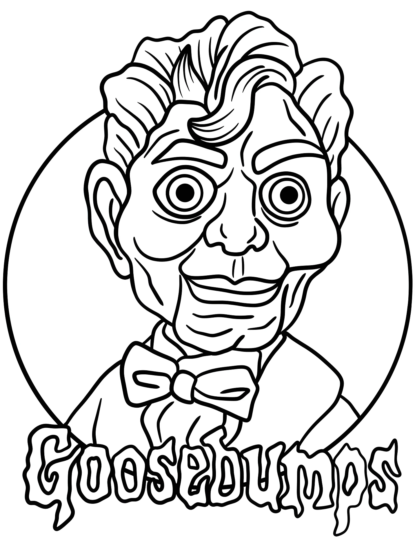 Забавный персонаж Goosebumps для детей №16850. Хэллоуин (Halloween). Ужастики (Goosebumps).