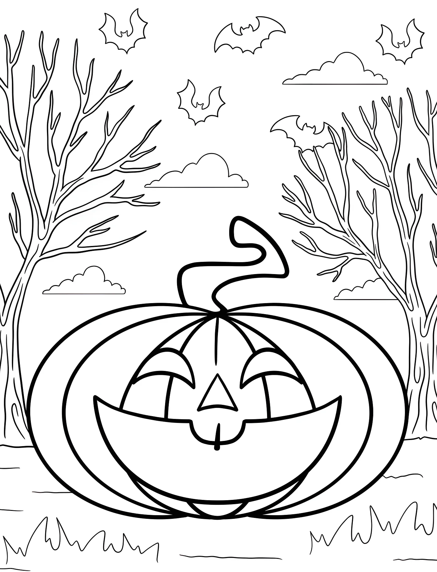 Веселый тыква Джек для детей №17148. Хэллоуин (Halloween). Светильники Джека.