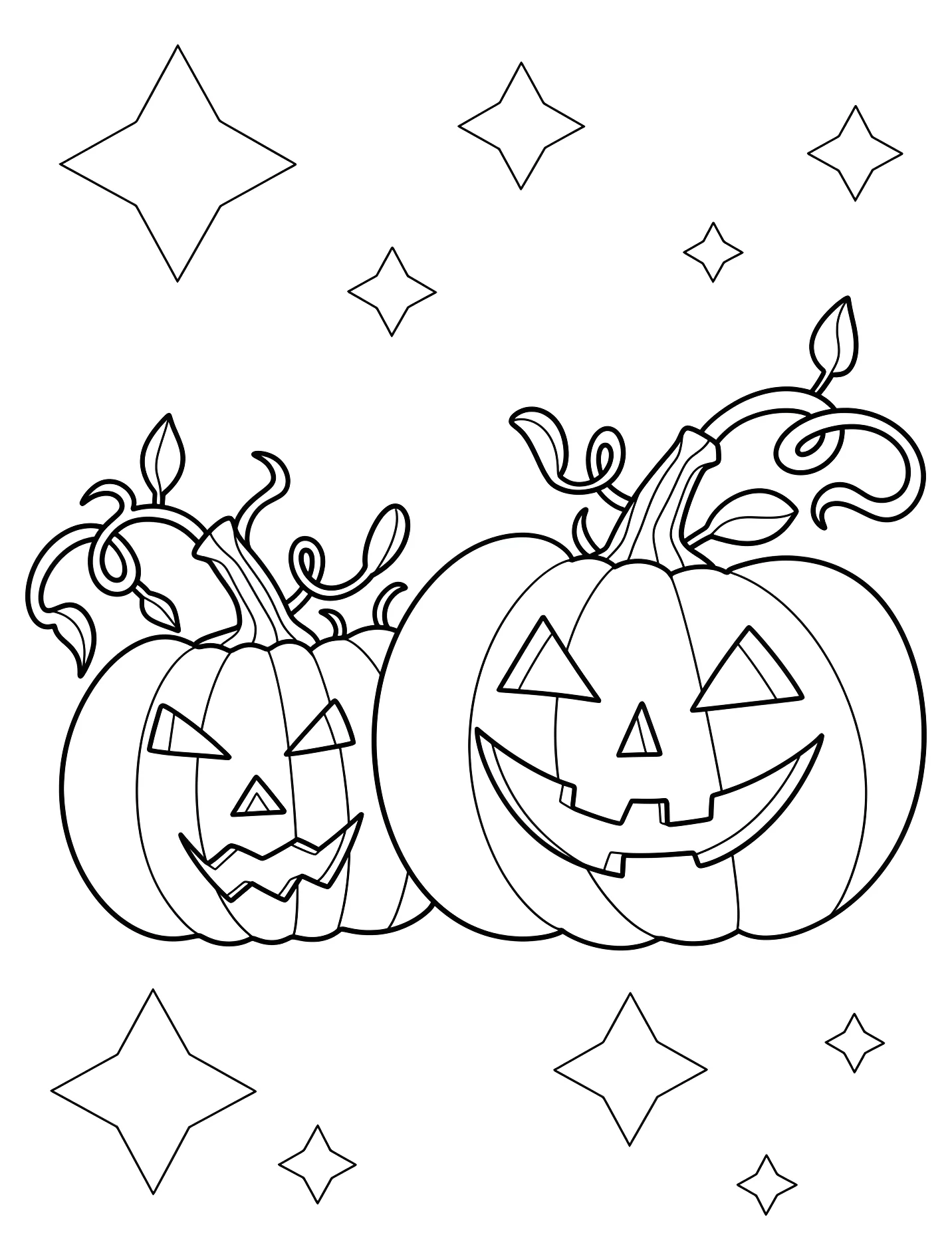 Две тыквы для веселого Хэллоуина №17482. Хэллоуин (Halloween). Тыквы.
