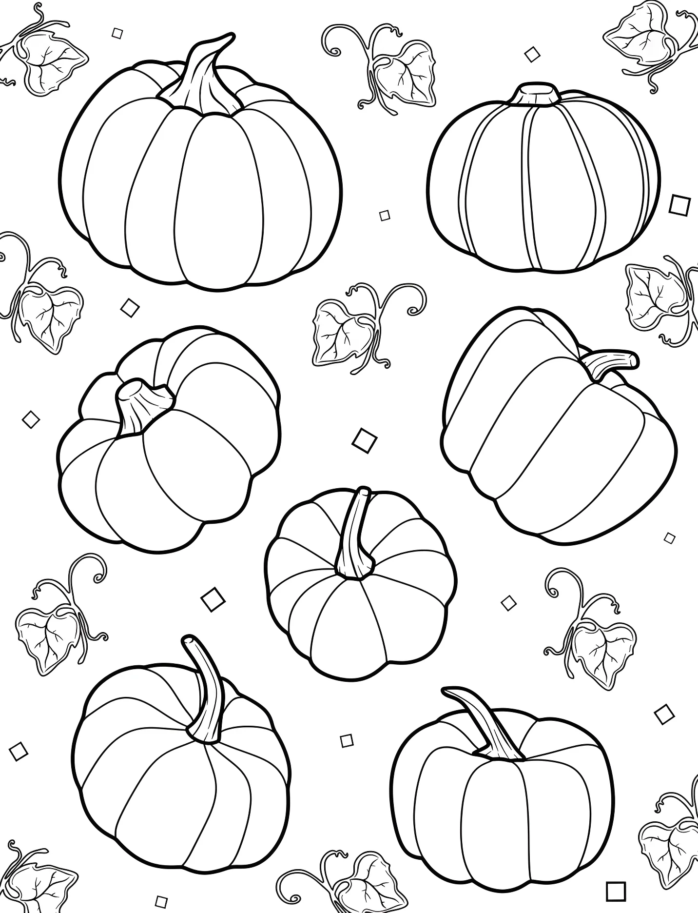 Забавные тыквы для творчества №17484. Хэллоуин (Halloween). Тыквы.