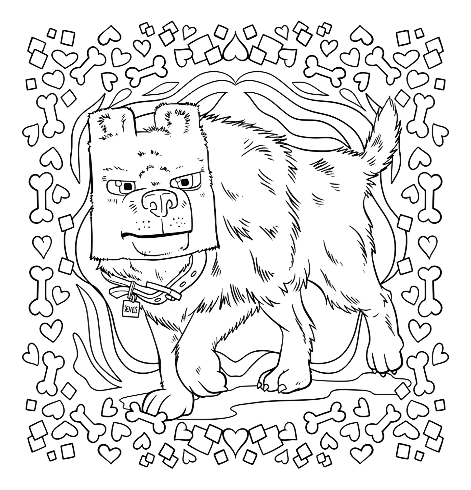 Денис из Майнкрафт в кино №3270. Раскраски из игр. Майнкрафт.