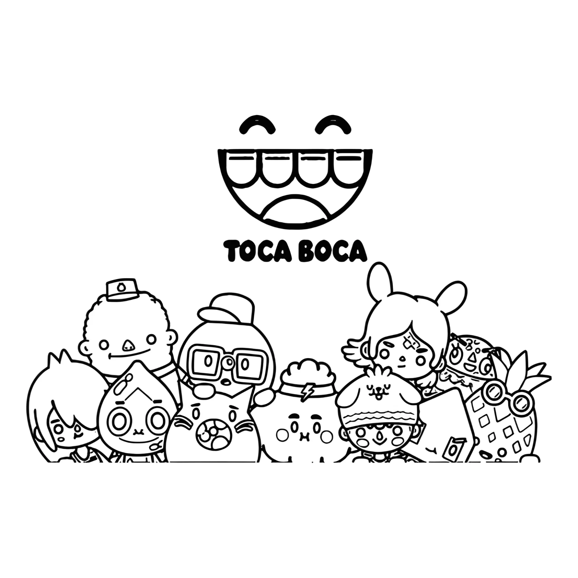 Мир Тока Бока №3867. Раскраски из игр. Тока Бока (Toca Boca).