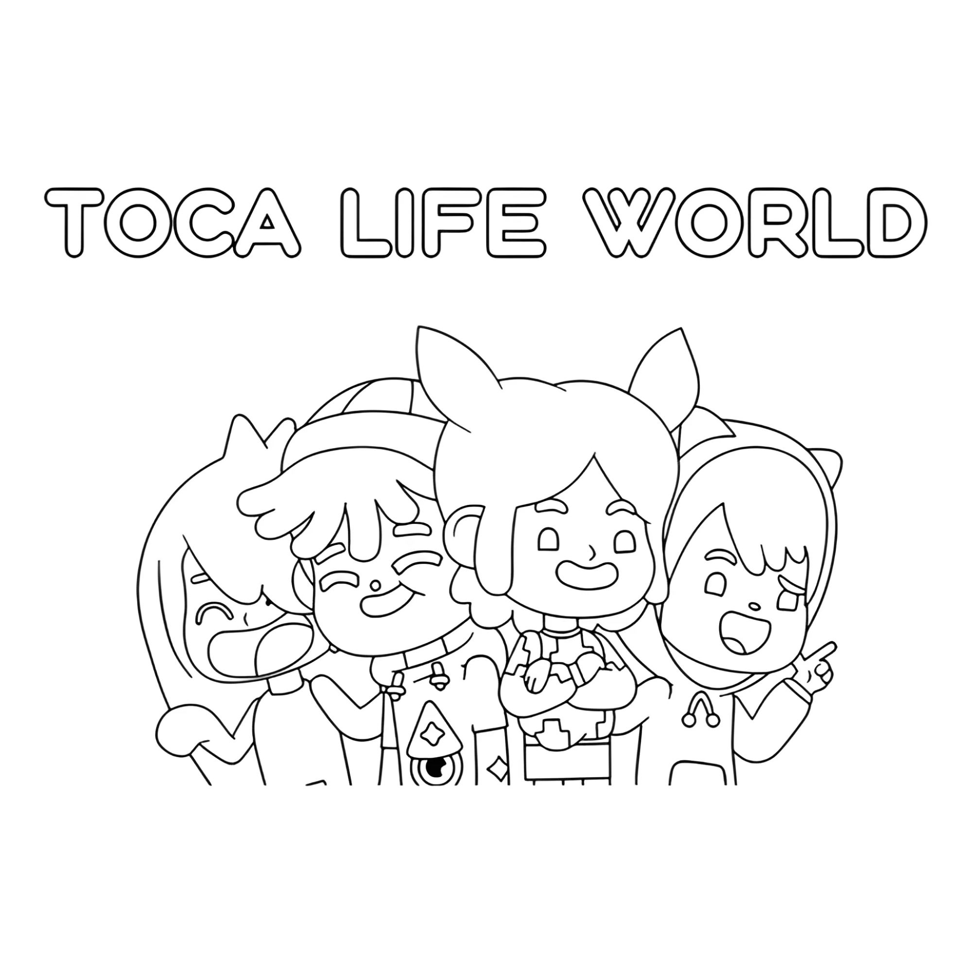 Тока Бока Лайф Ворлд №3899. Раскраски из игр. Тока Бока (Toca Boca).