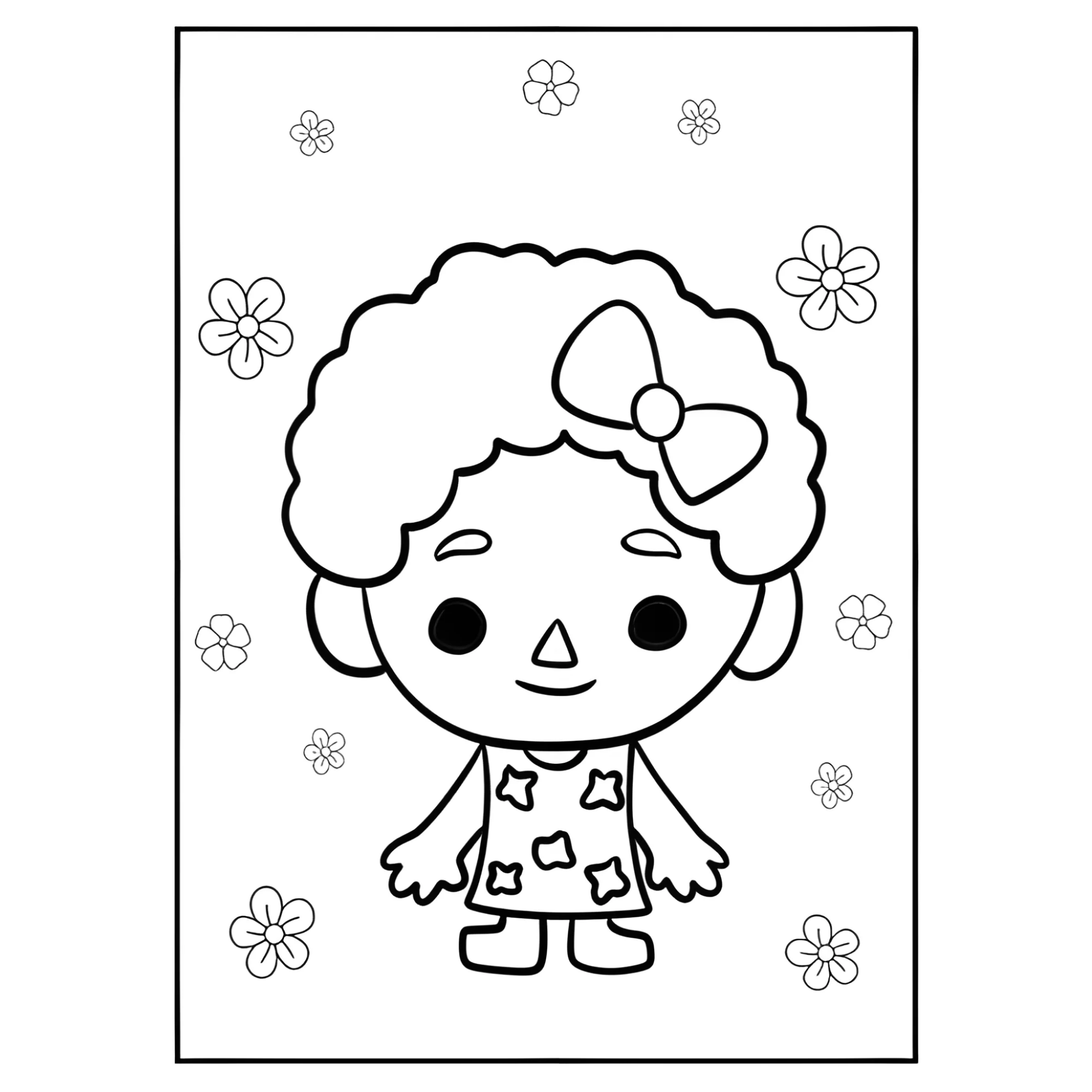 Тока Бока малыш №3886. Раскраски из игр. Тока Бока (Toca Boca).