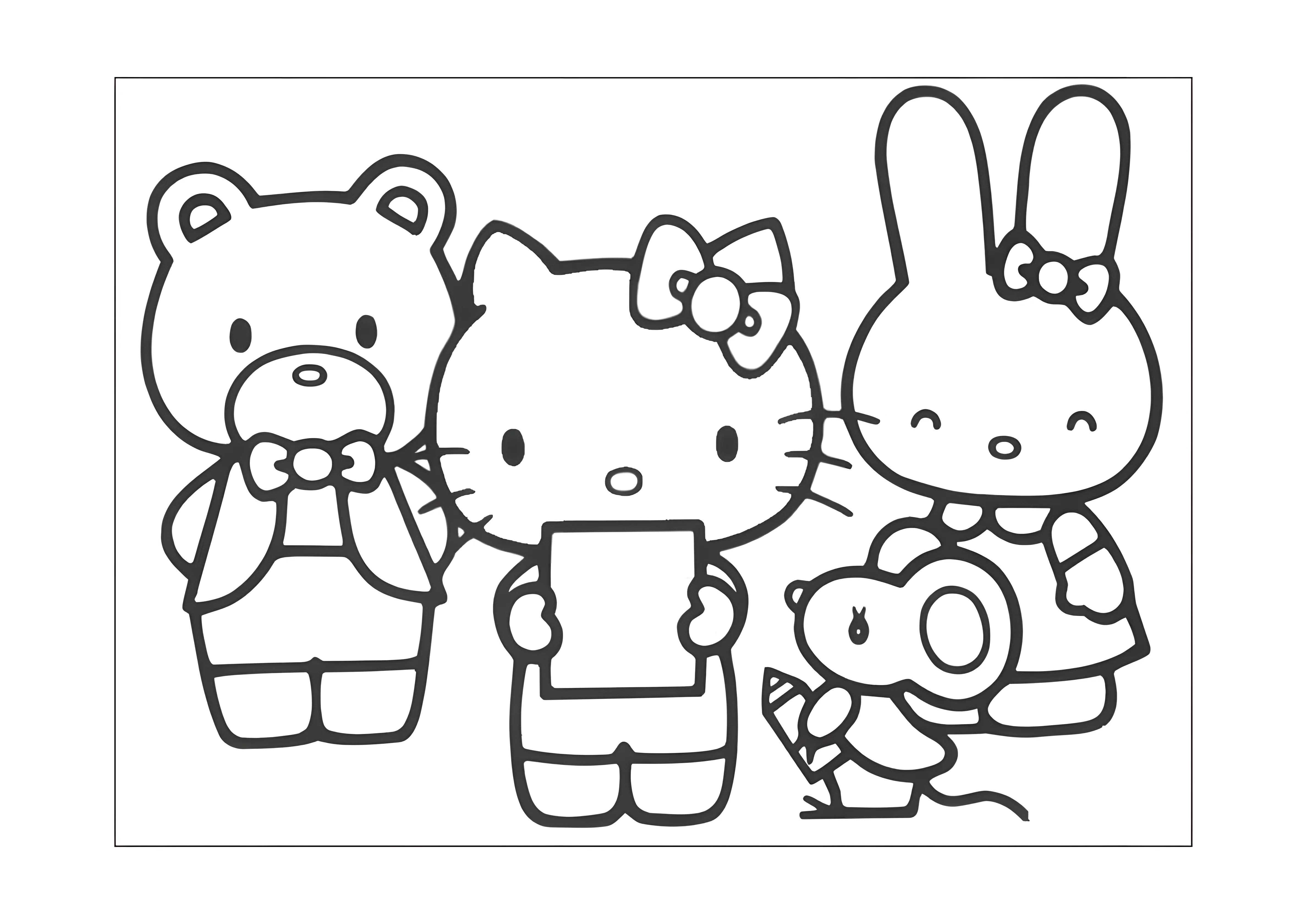 Важное объявление №2047. Раскраски из мультиков. Хелло Китти (Hello Kitty).