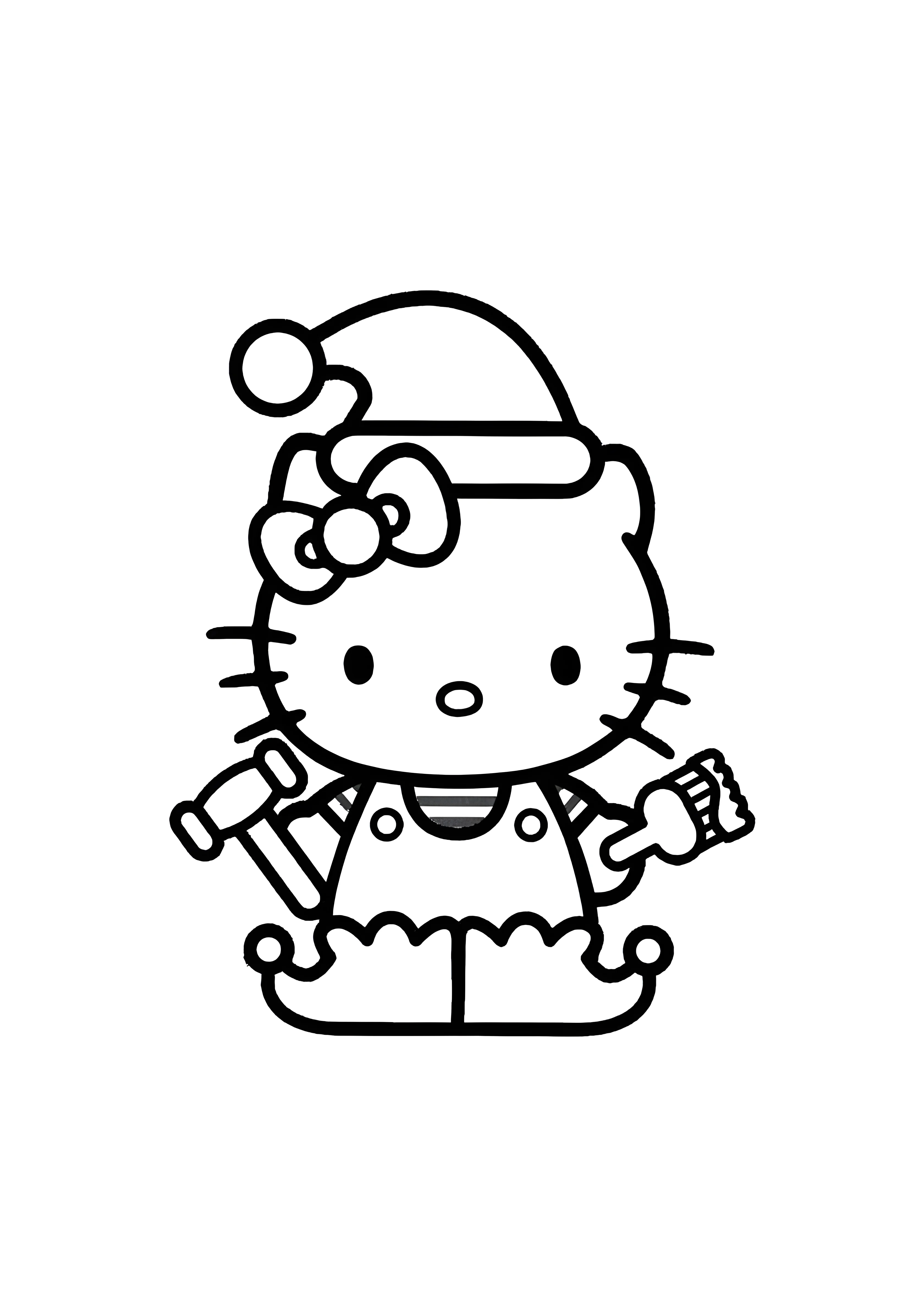 Мастер на все руки №2074. Раскраски из мультиков. Хелло Китти (Hello Kitty).