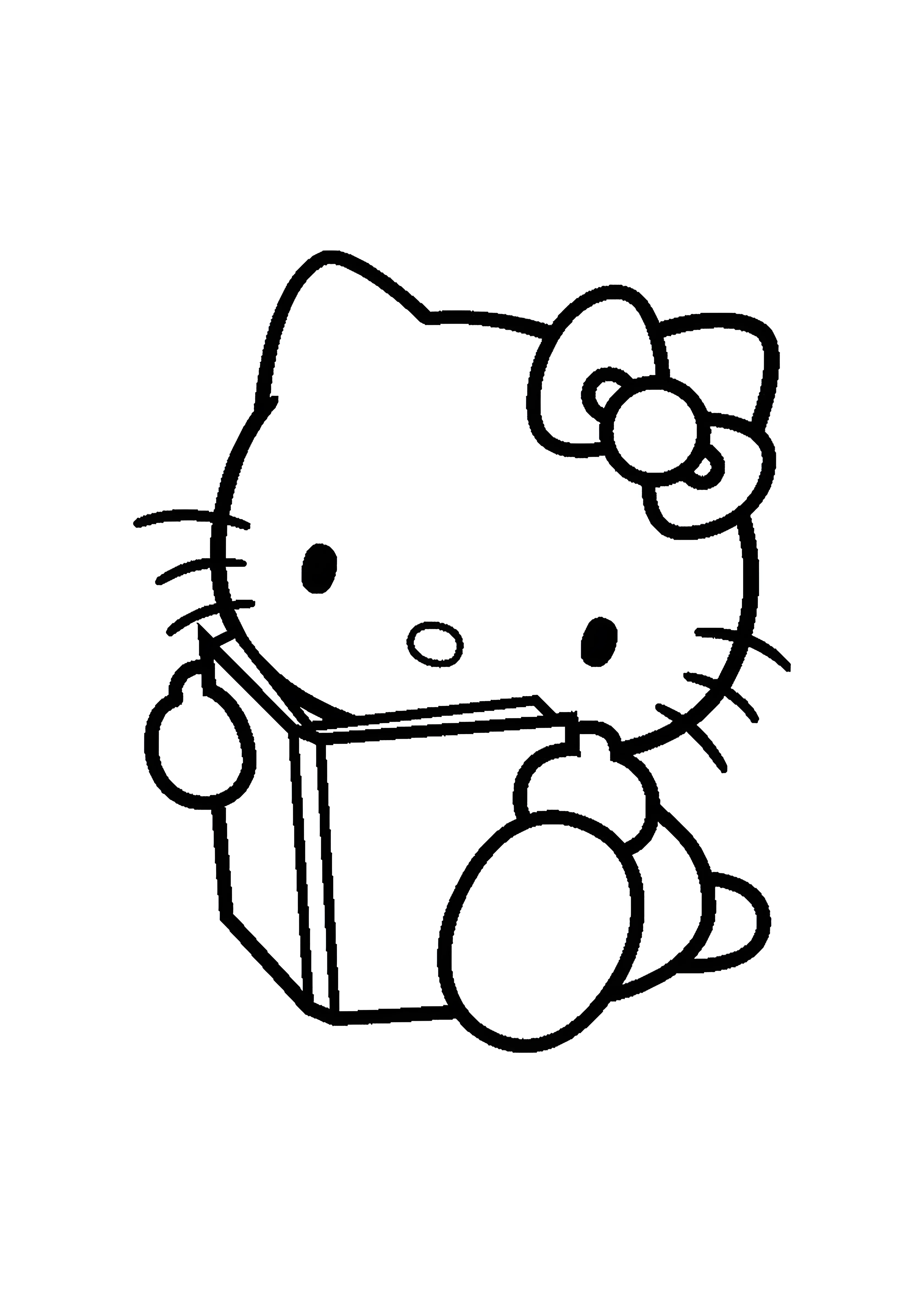 Увлекательное чтение №2040. Раскраски из мультиков. Хелло Китти (Hello Kitty).
