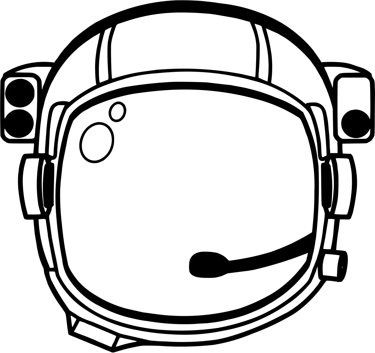 Шлем Космонавта №8919. Популярные раскраски. Космос, галактики, звёзды, планеты.