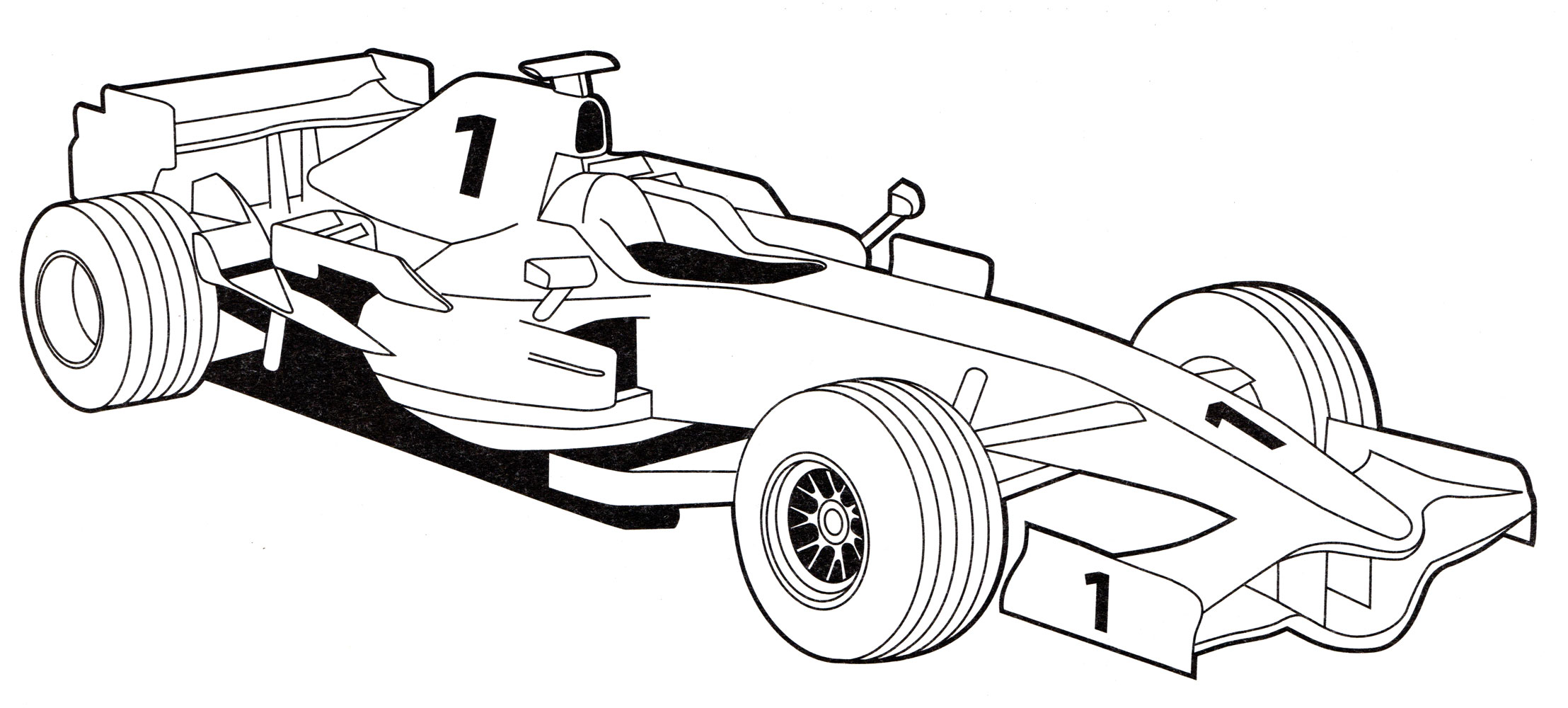 Ferrari F2008. Раскраска машины. Раскраска для мальчиков №1869. Раскраски для мальчиков по категориям. Машины.