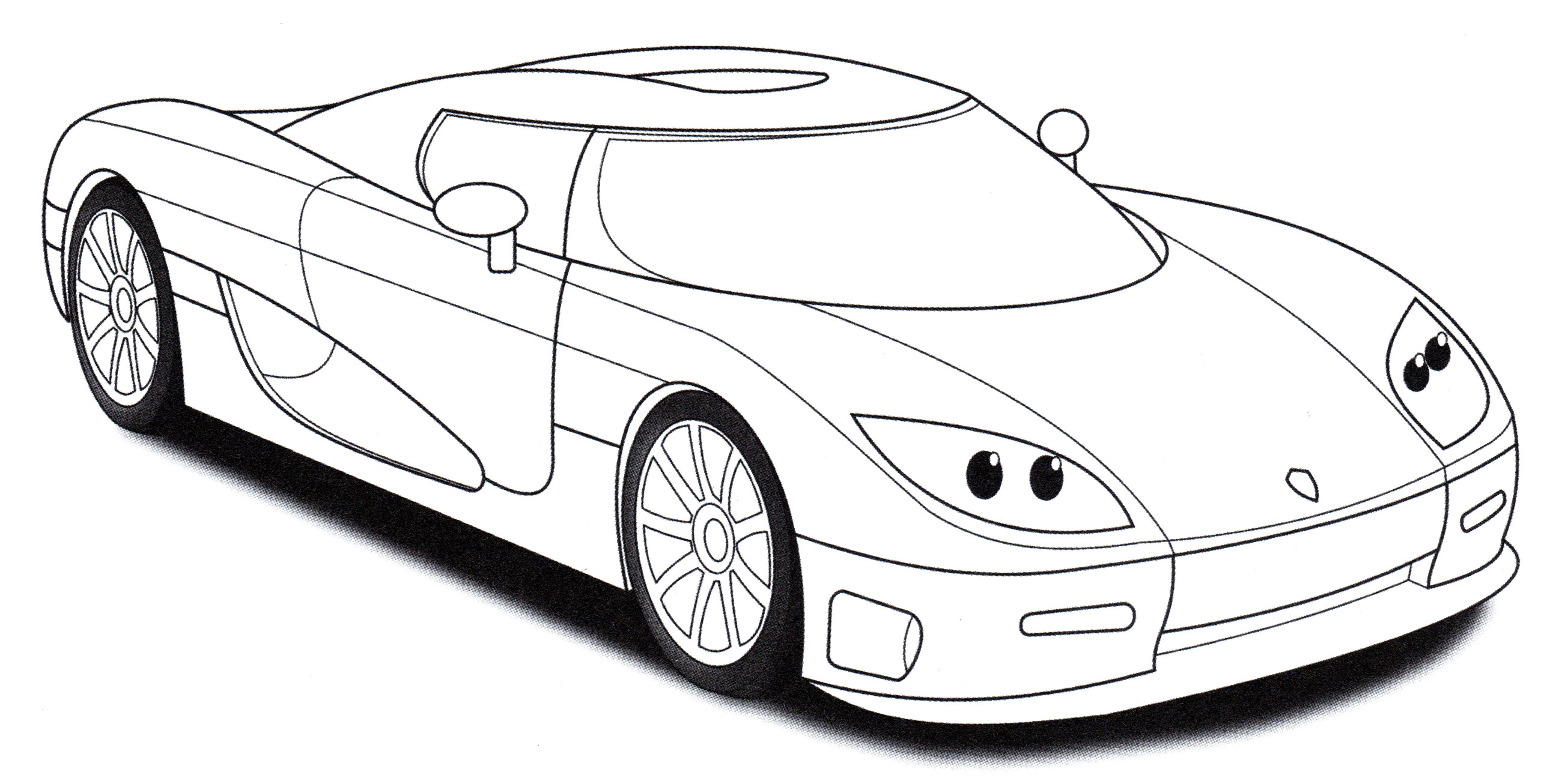 Koenigsegg CCR №1896. Раскраски для мальчиков по категориям. Машины.