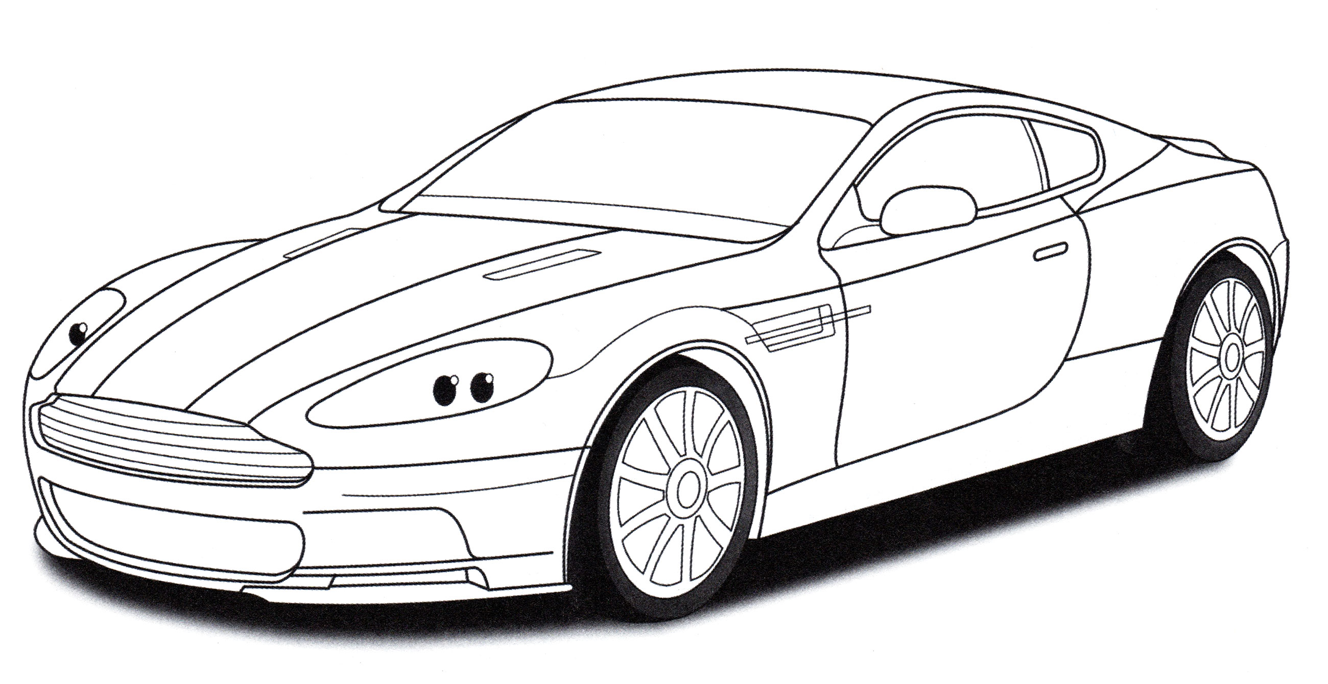 Aston Martin DBS №1897. Раскраски для мальчиков по категориям. Машины.