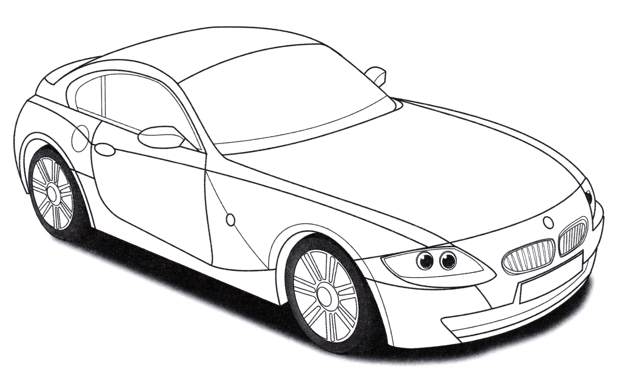 BMW Z4 M №1988. Раскраски для мальчиков по категориям. Машины.
