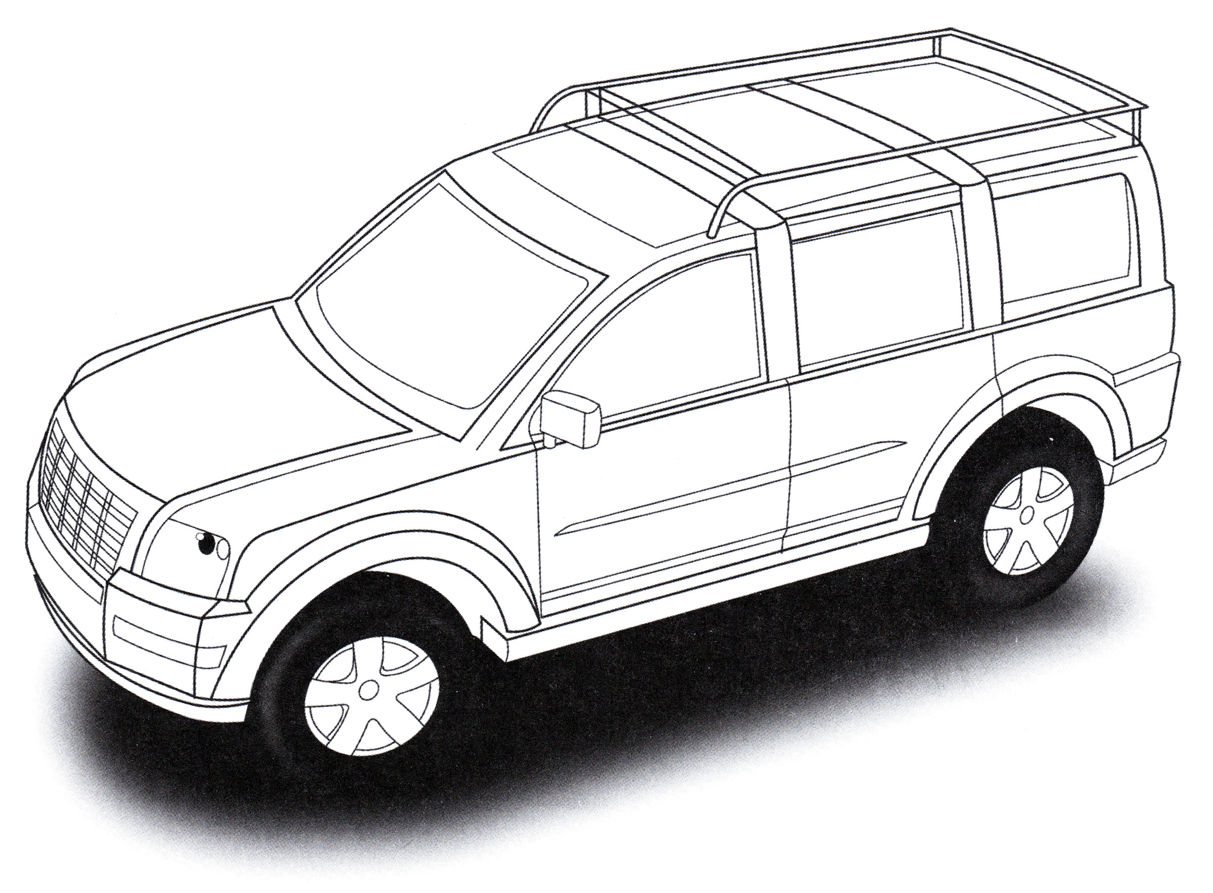 Ford Explorer Sportsman №2141. Раскраски для мальчиков по категориям. Машины.