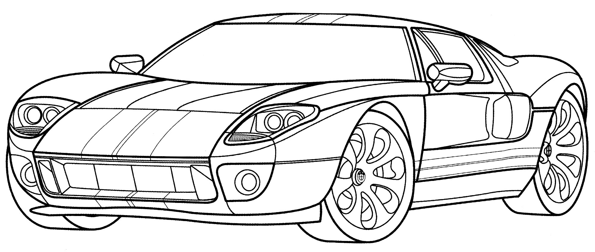 Ford Tungsten GT №2157. Раскраски для мальчиков по категориям. Машины.