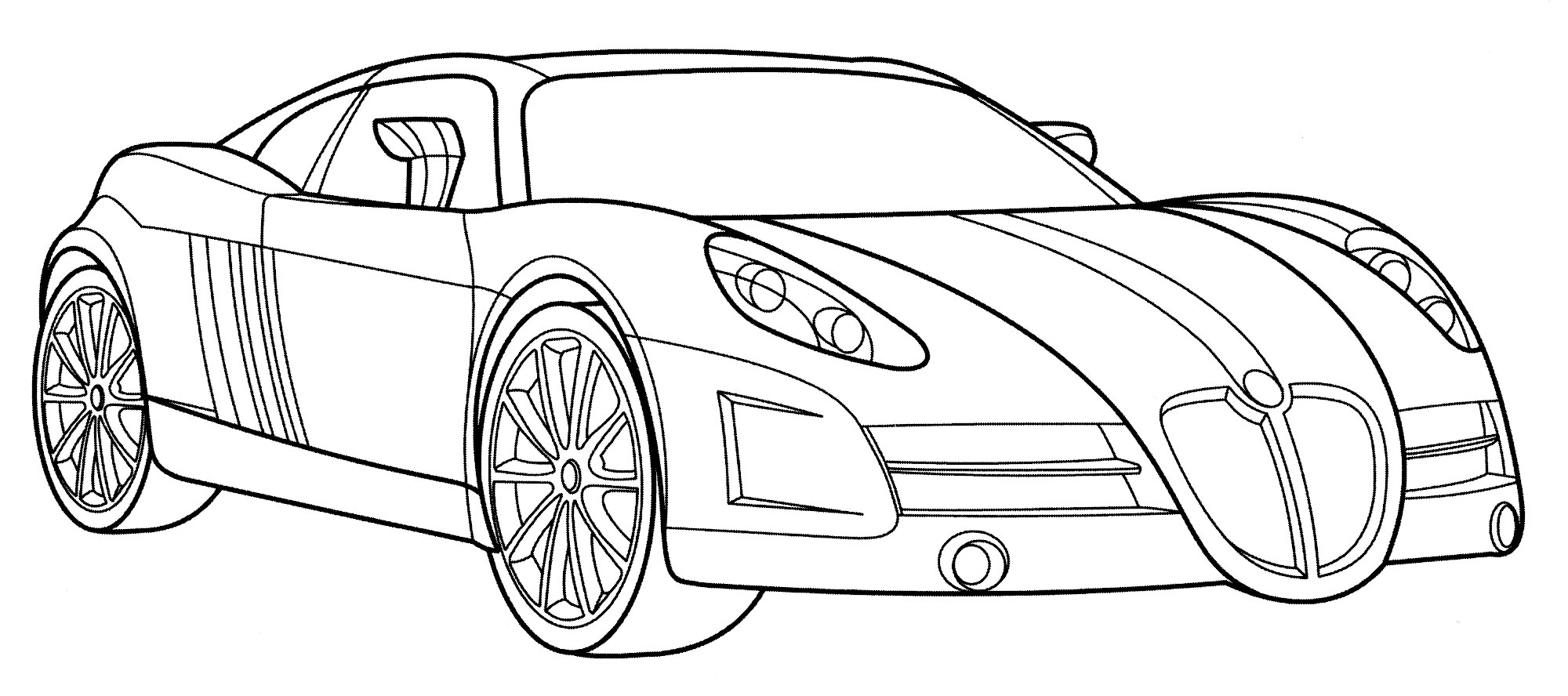 Jaguar XF10 №2109. Раскраски для мальчиков по категориям. Машины.