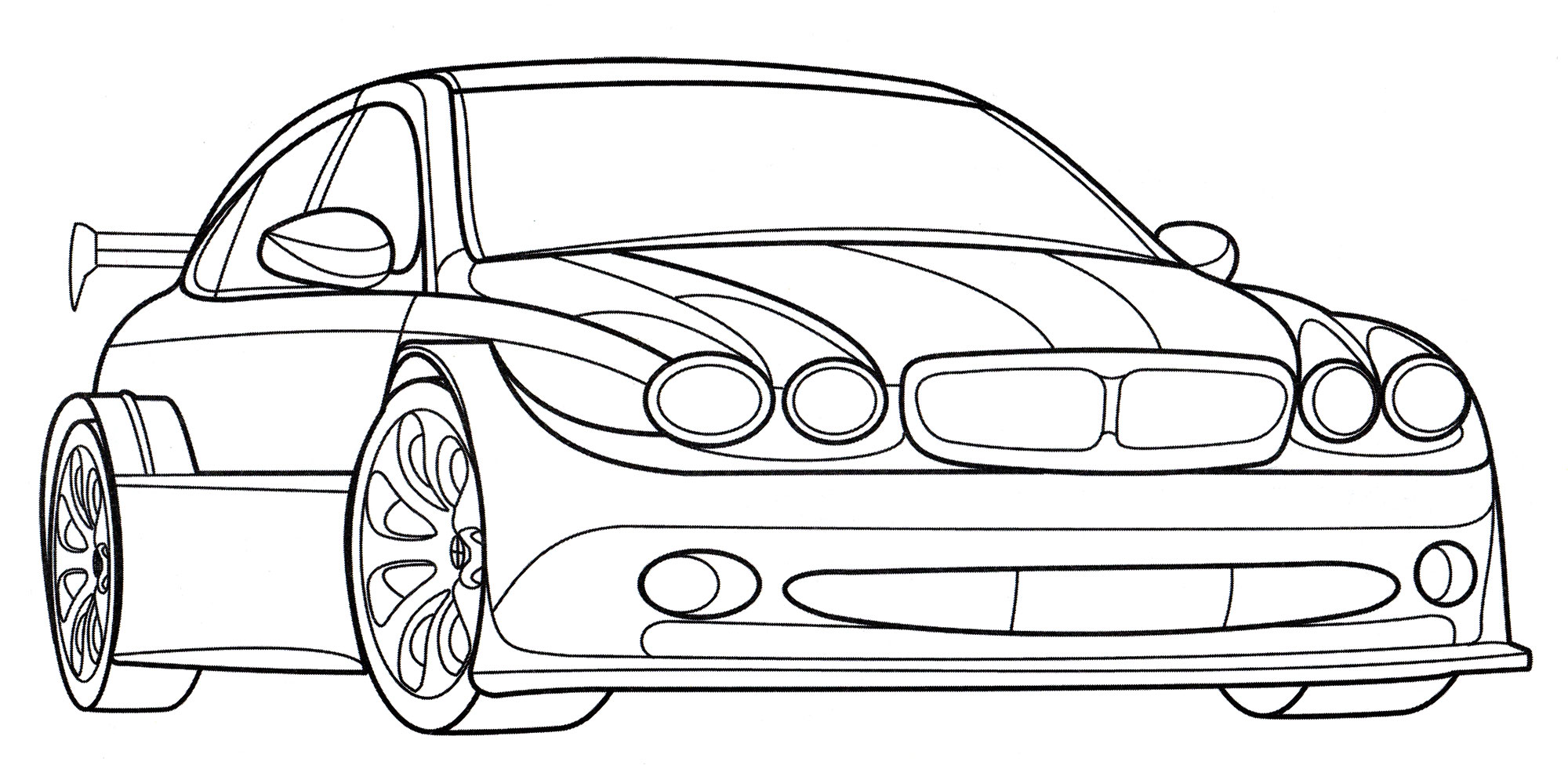 Jaguar X-Type Racing №2110. Раскраски для мальчиков по категориям. Машины.