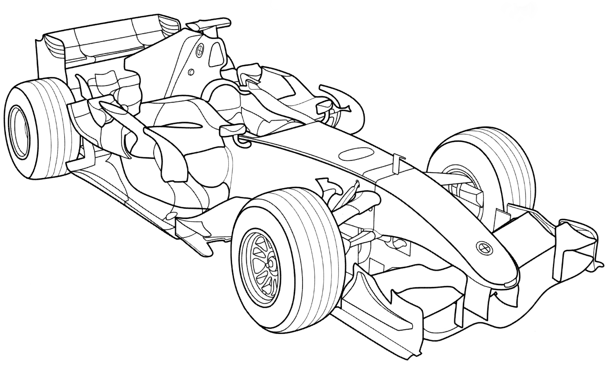 BMW Sauber F1.07 №1912. Раскраски для мальчиков по категориям. Машины.