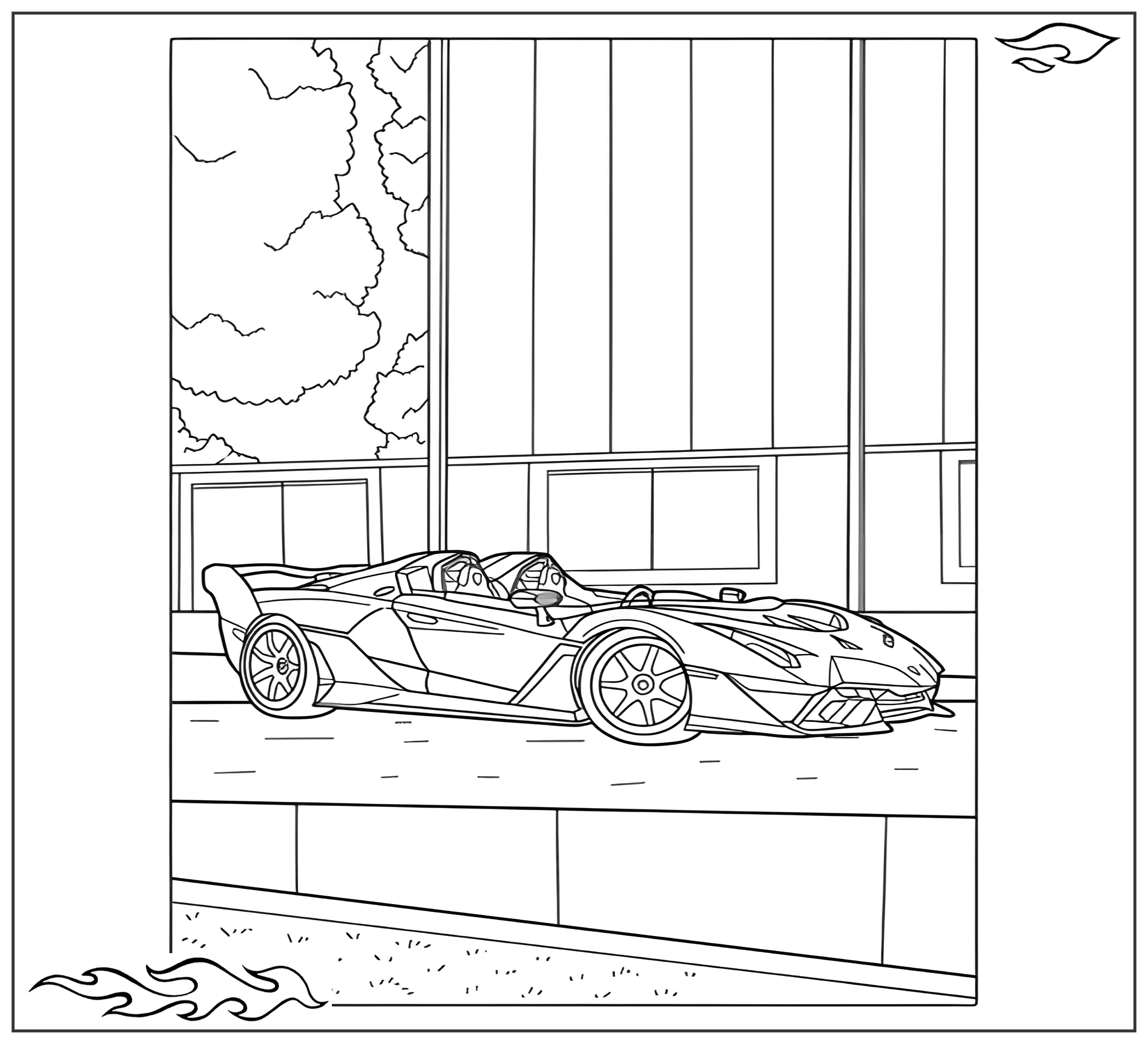 Раскраска «Крутой Ламборгини Huracan №2713. Раскраски для мальчиков по категориям. Машины.