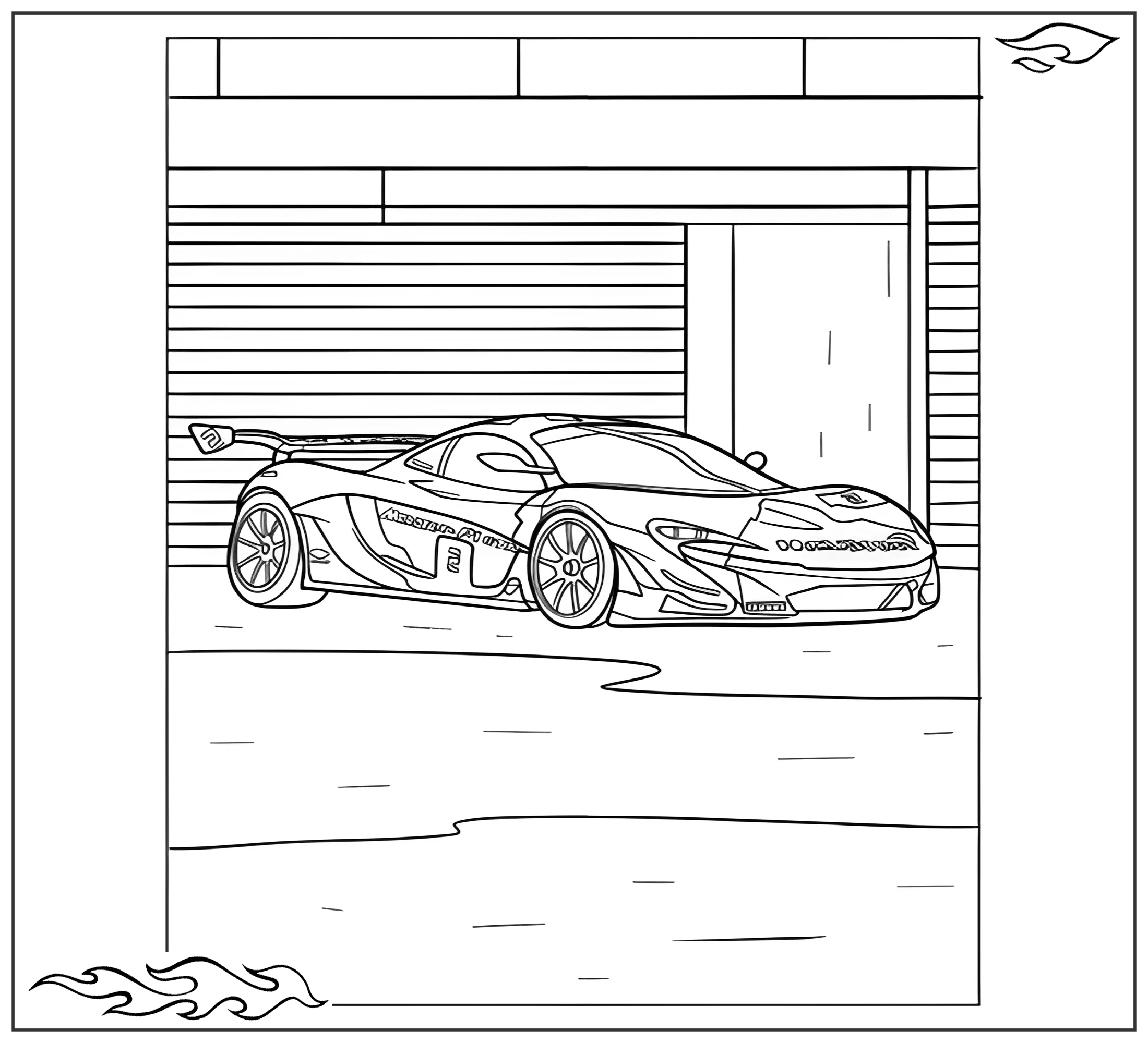 Раскраска «Крутой Макларен 720S №2763. Раскраски для мальчиков по категориям. Машины.
